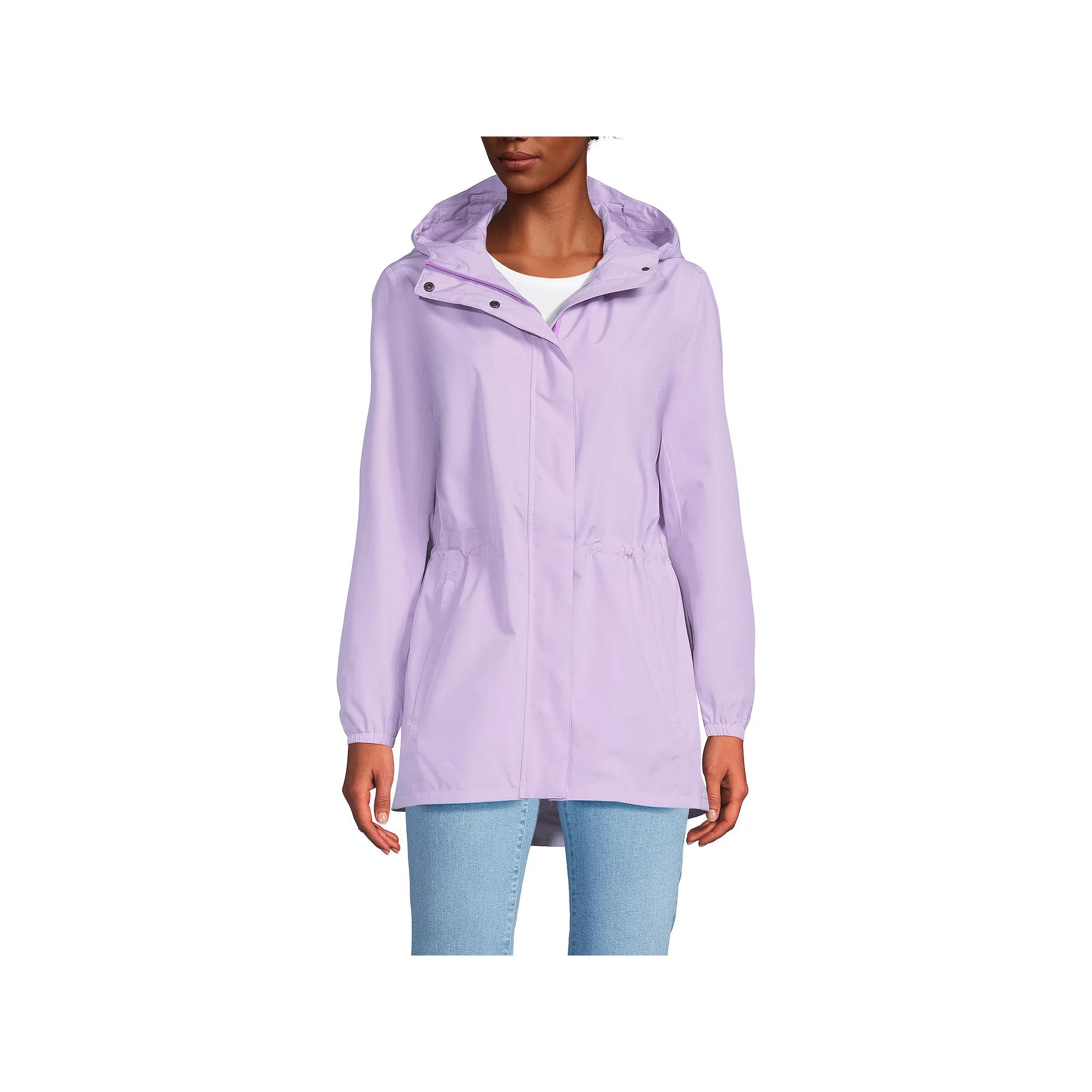 Women's Lands' End Hooded Packable Raincoat,  Product Image