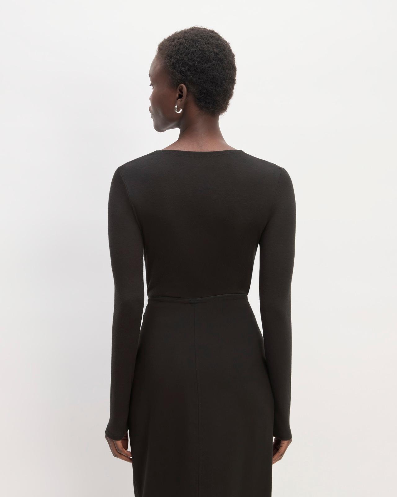 Womens Ruched V-Neck T-Shirt in Butterluxe by Everlane Product Image