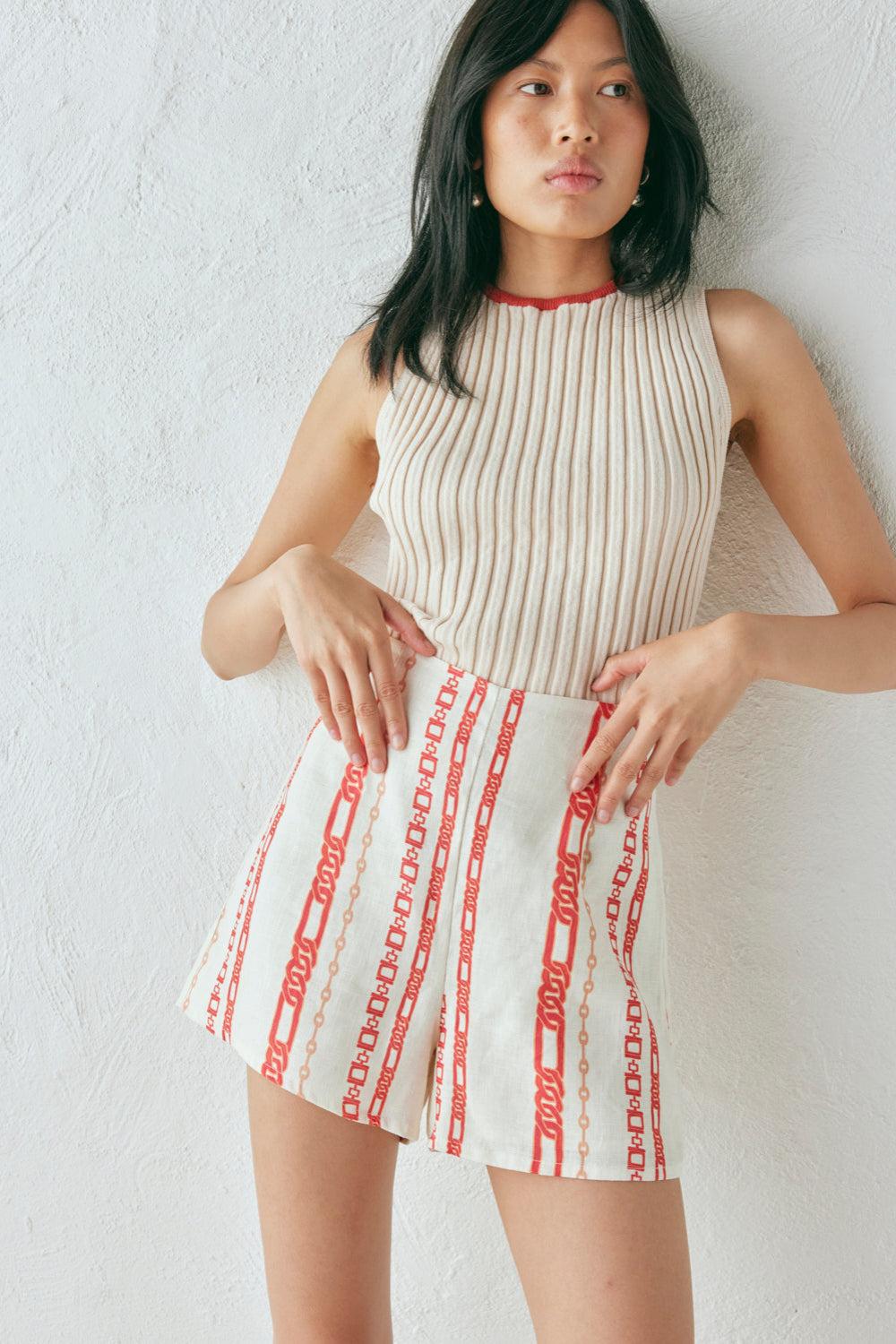 Devin Knit Top Cream Product Image