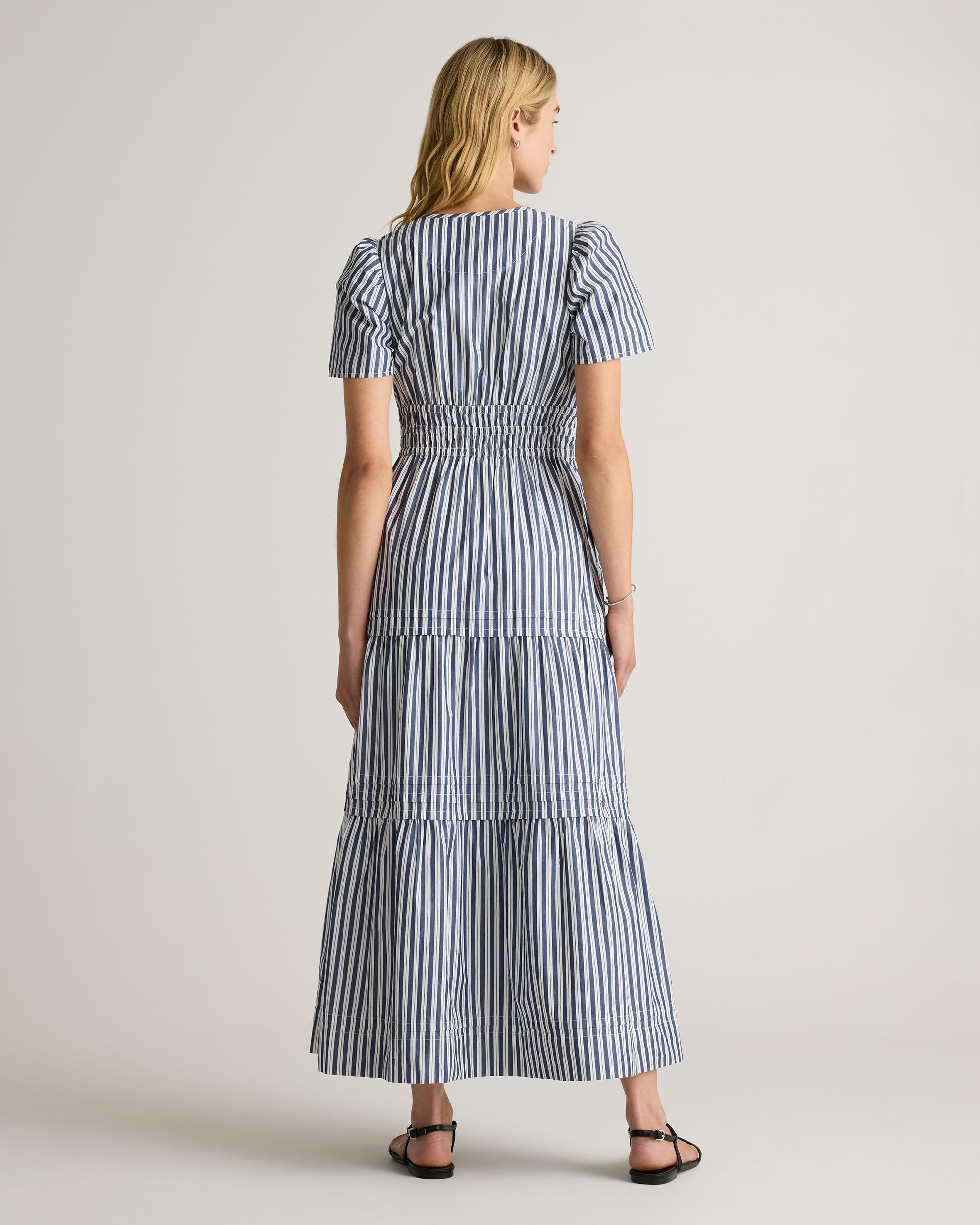 Quince | Women's Poplin Tiered Maxi Dress Cotton Product Image