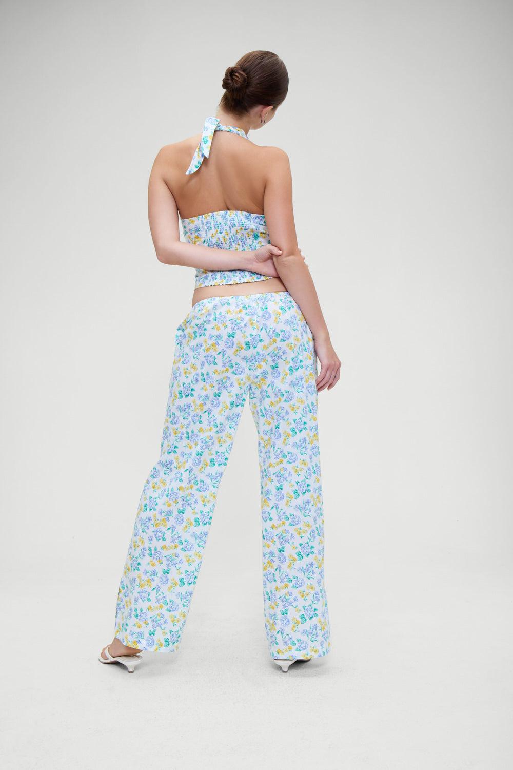 Cottage Halter Top - Coastal Floral Product Image