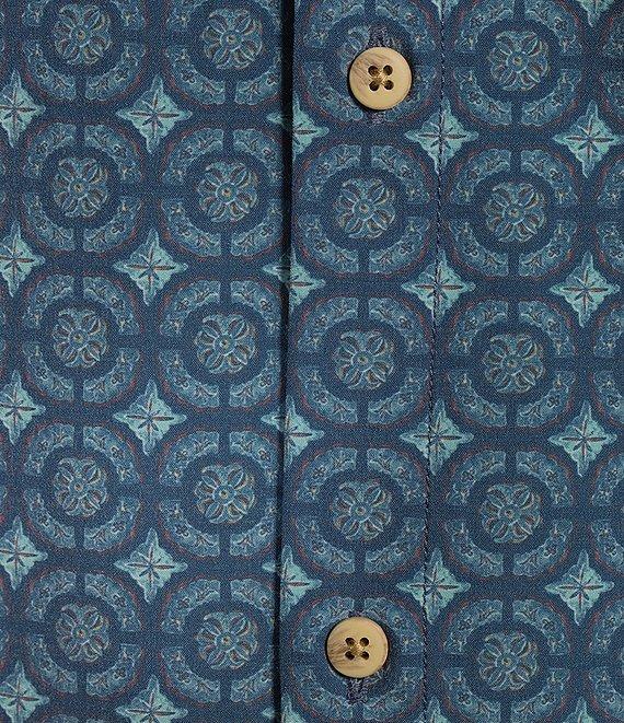 Rowm Tourister Rec & Relax Short Sleeve Medallion Print Shirt Product Image