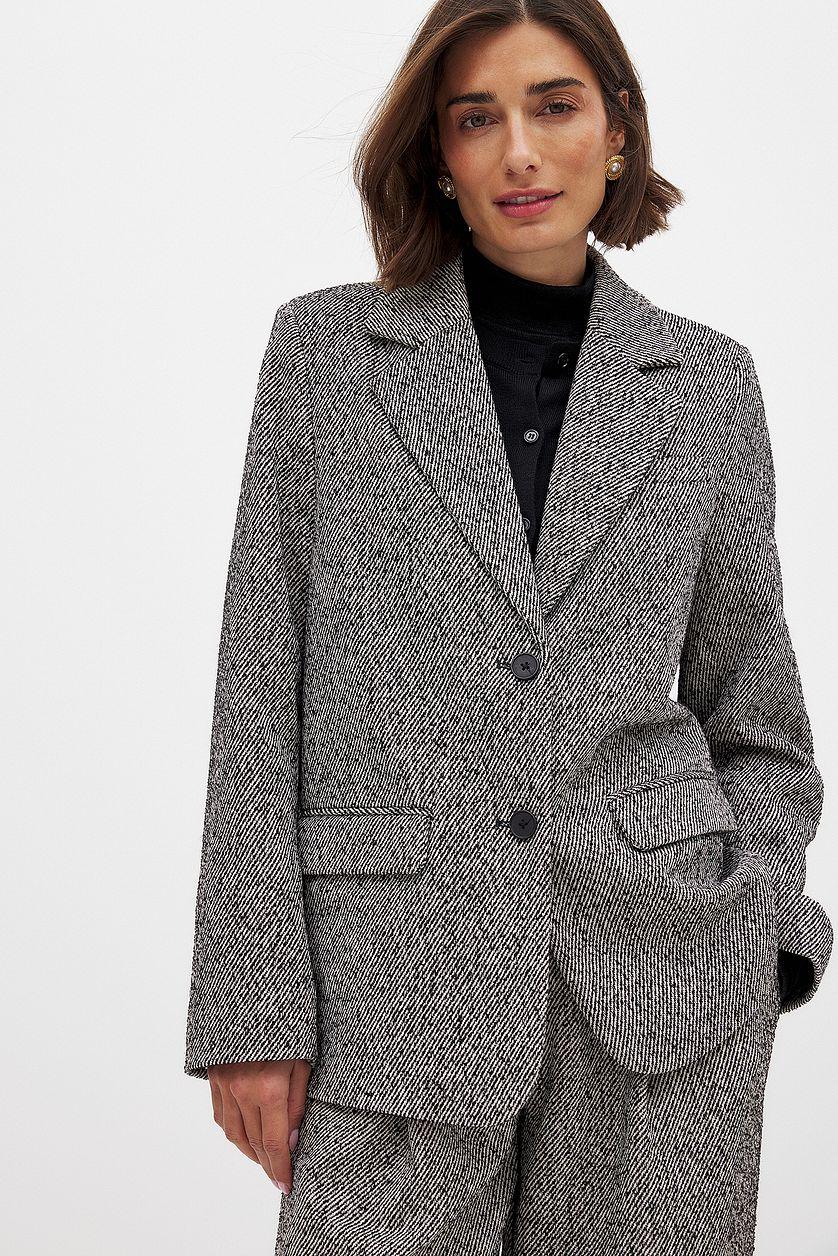 Oversized Twill Blazer Product Image