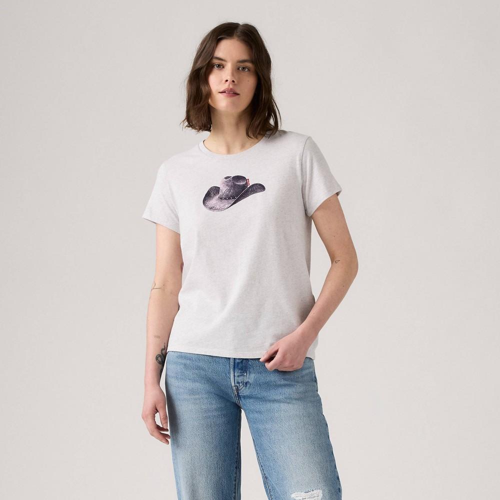 Levi's® Women's The Perfect T-Shirt - Moody Cowboy Hat Orbit Heather XS Product Image