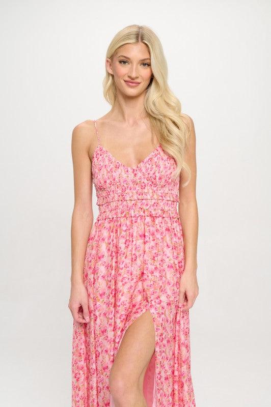 Rosy Breeze Maxi Dress Product Image