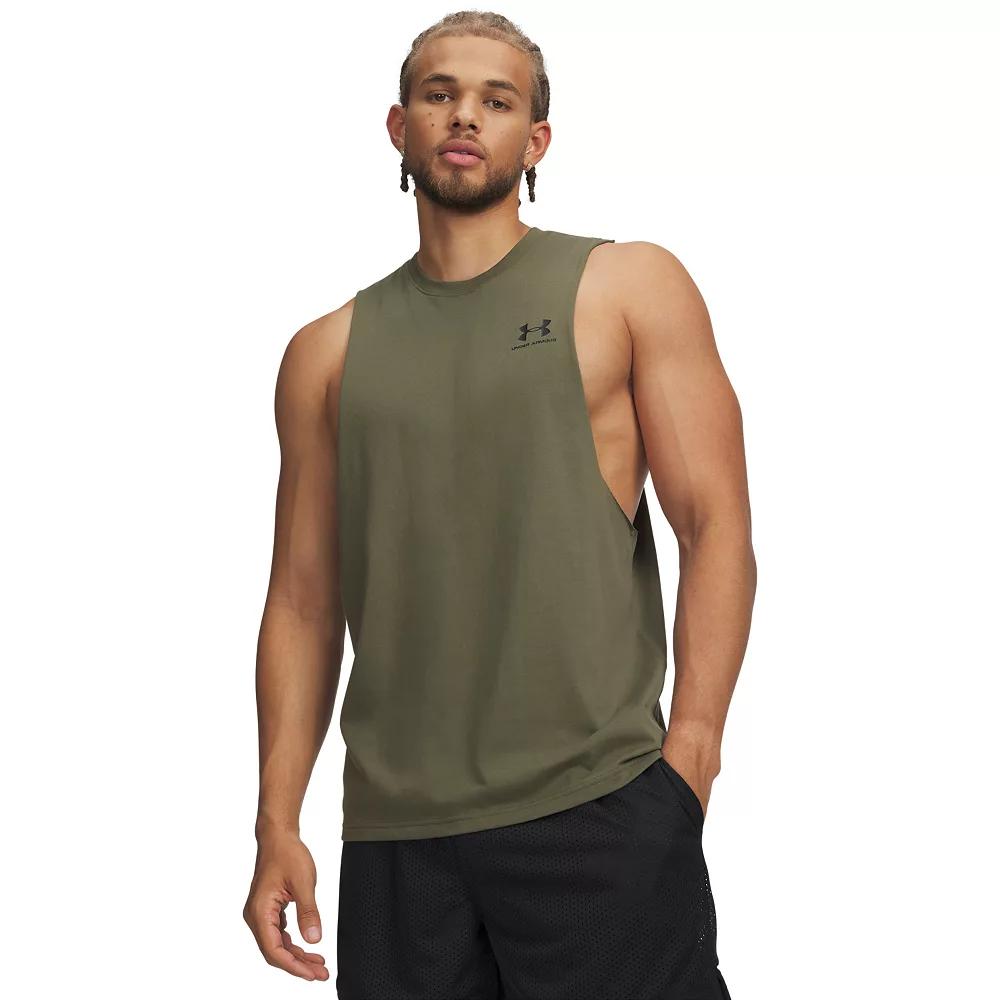 Men's Under Armour Left Chest Cut-Off Tank Top,  Product Image