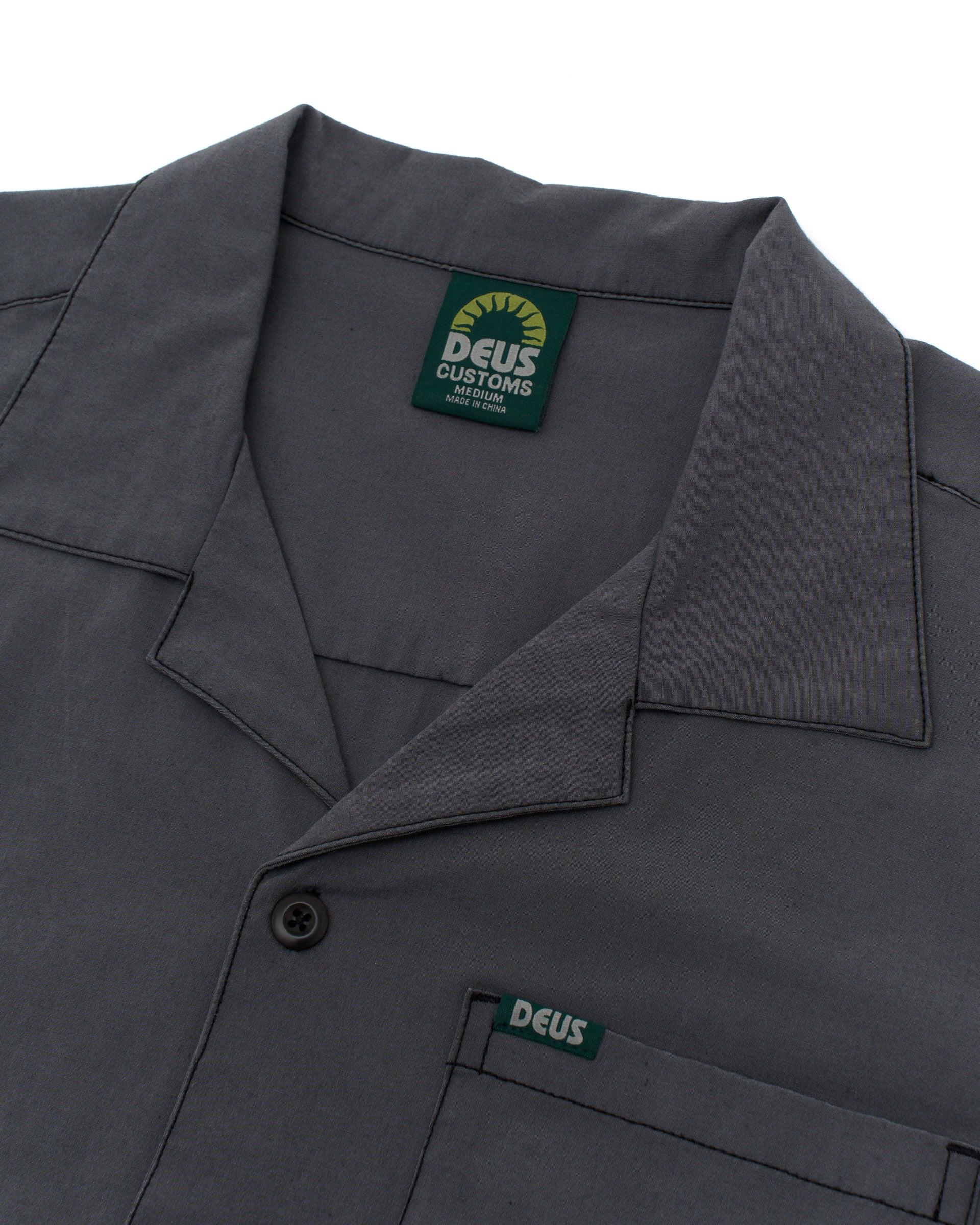 Remi Garment Dye Shirt - Anthracite Product Image