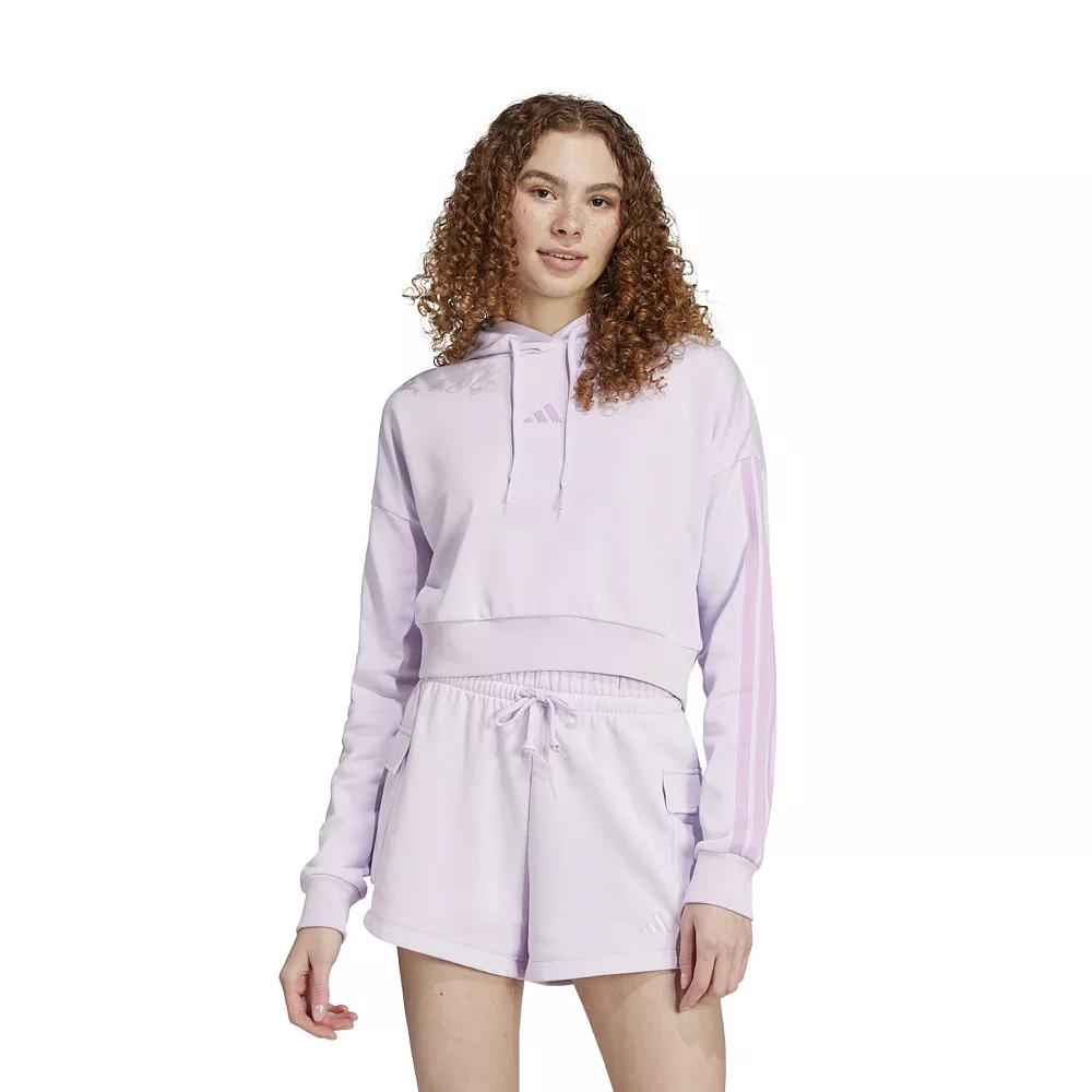 adidas Womens adidas Essentials 3-Stripes French Terry Hoodie - Womens Product Image