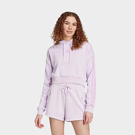 adidas Womens adidas Essentials 3-Stripes French Terry Hoodie - Womens Product Image