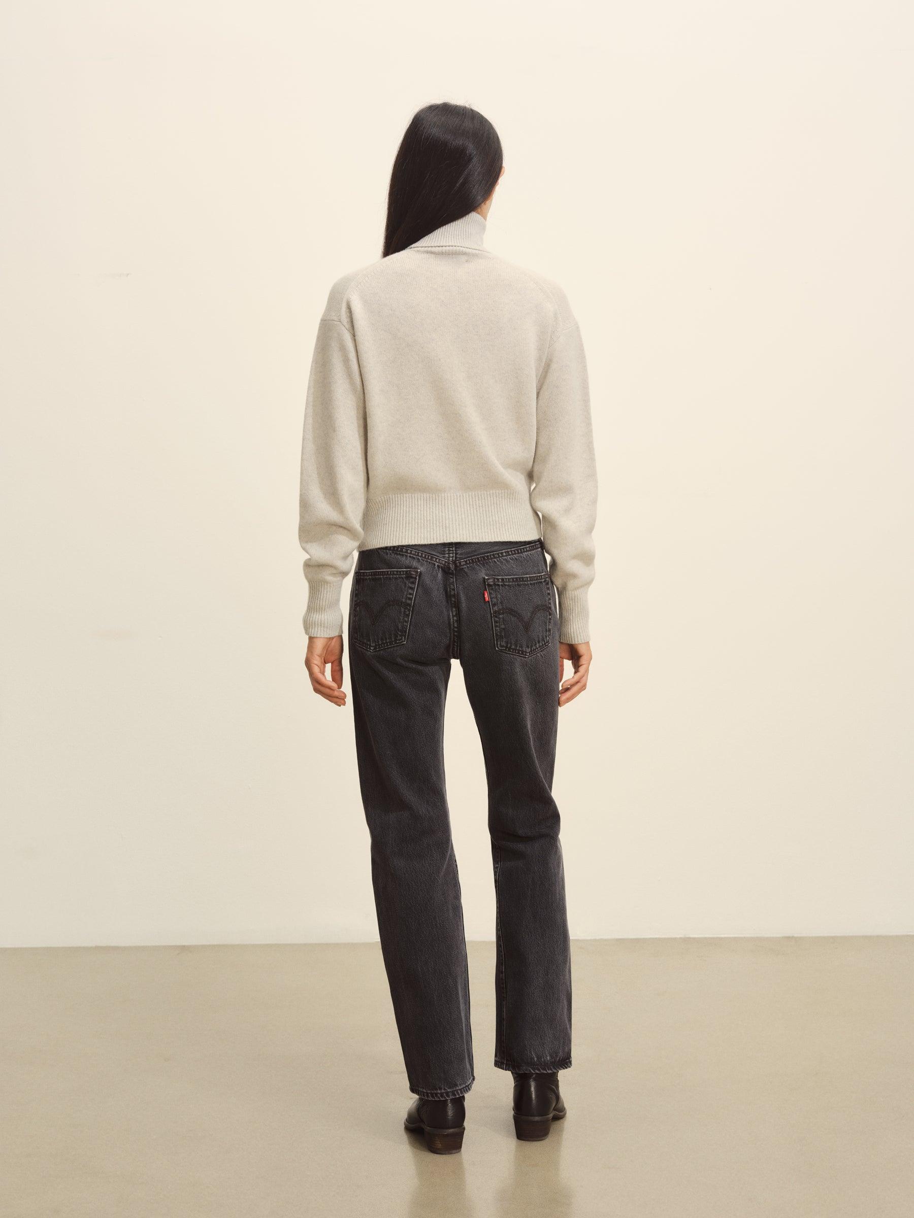 Steel Heather Idyllwild Cashmere Turtleneck Product Image