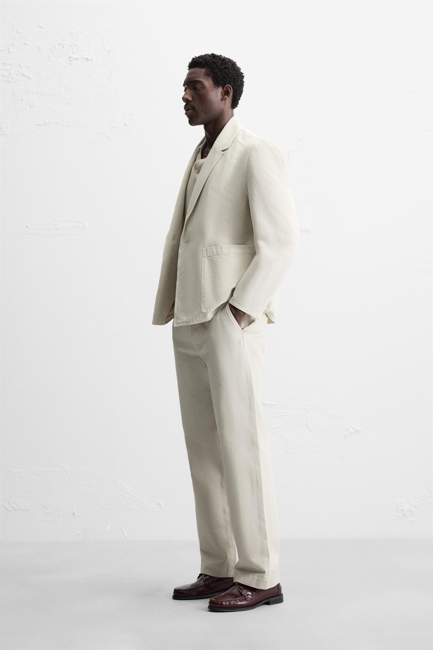 RELAXED FIT SUIT PANTS Product Image