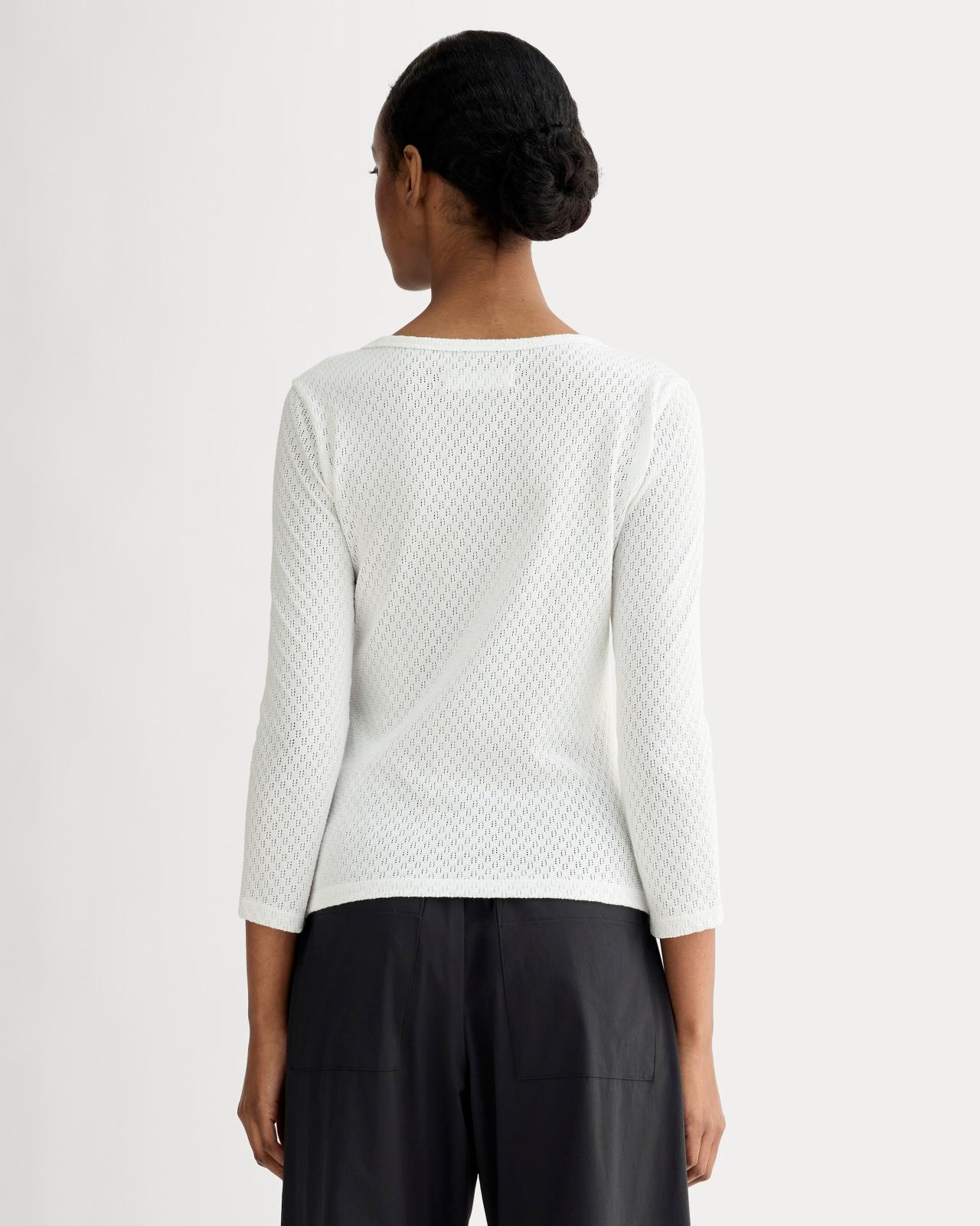 Womens Pointelle Scoop-Neck Top T-Shirt by Everlane Product Image