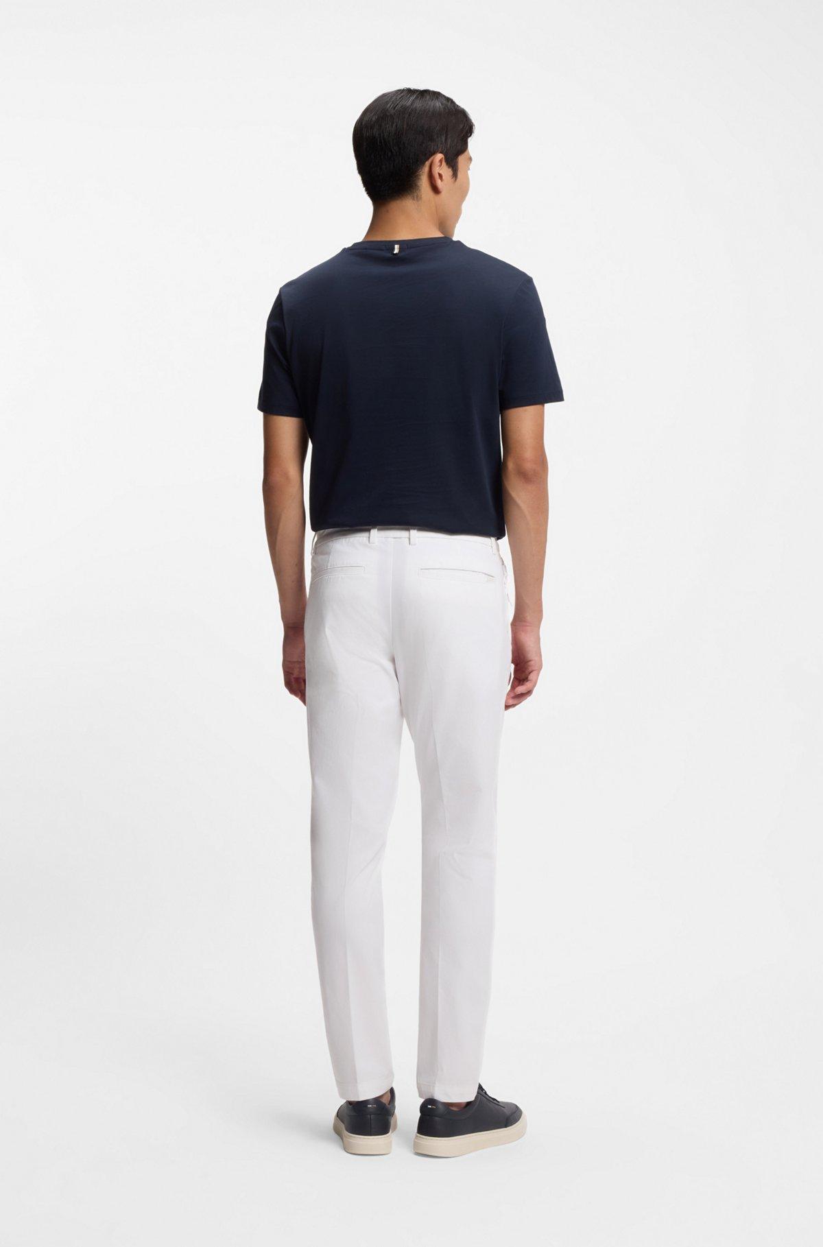 Slim-fit pants in cotton-blend twill Product Image