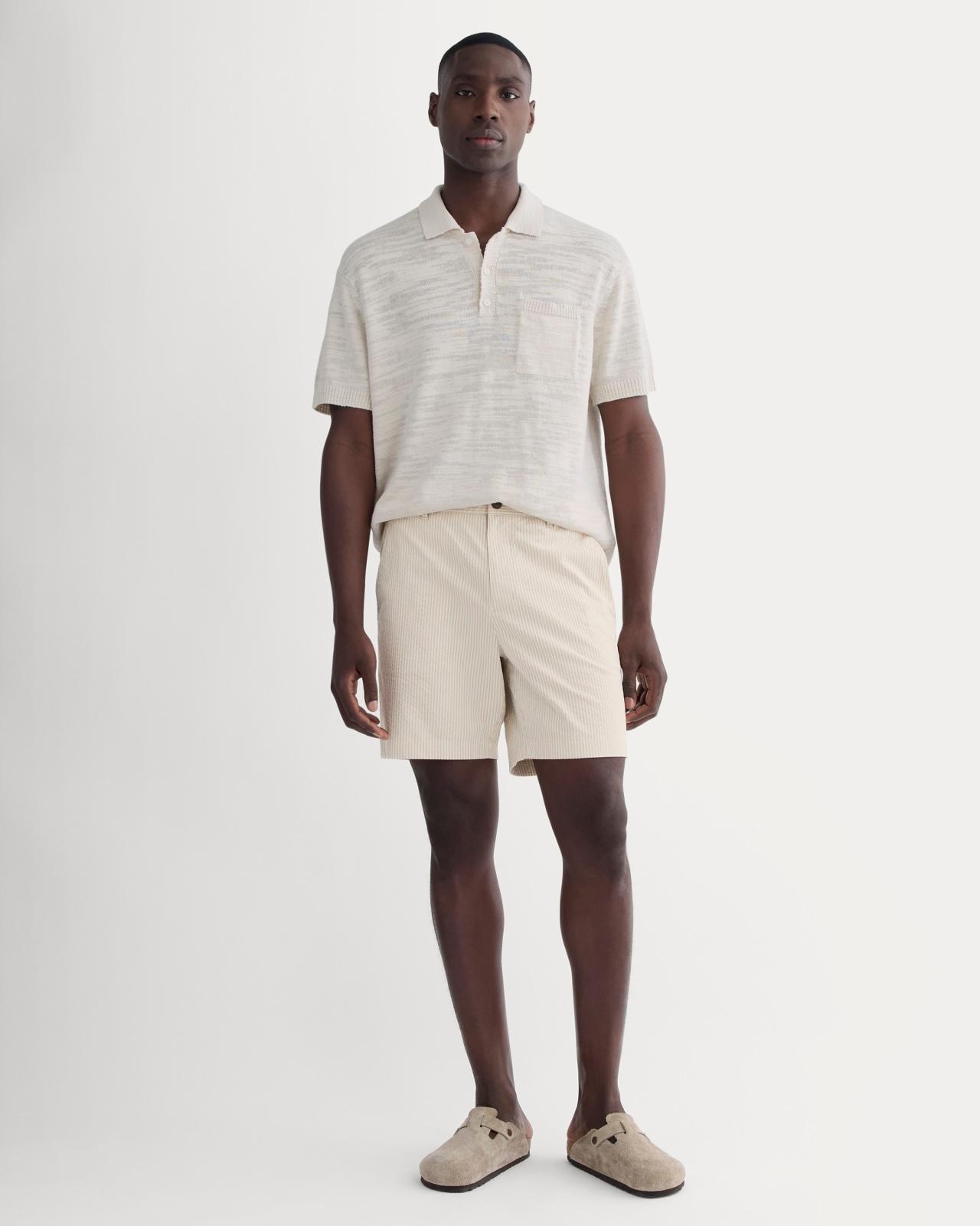 Mens Cotton Linen Polo T-Shirt by Everlane Product Image