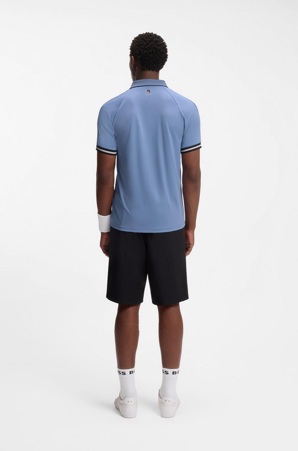 Active slim-fit polo shirt with moisture management Product Image