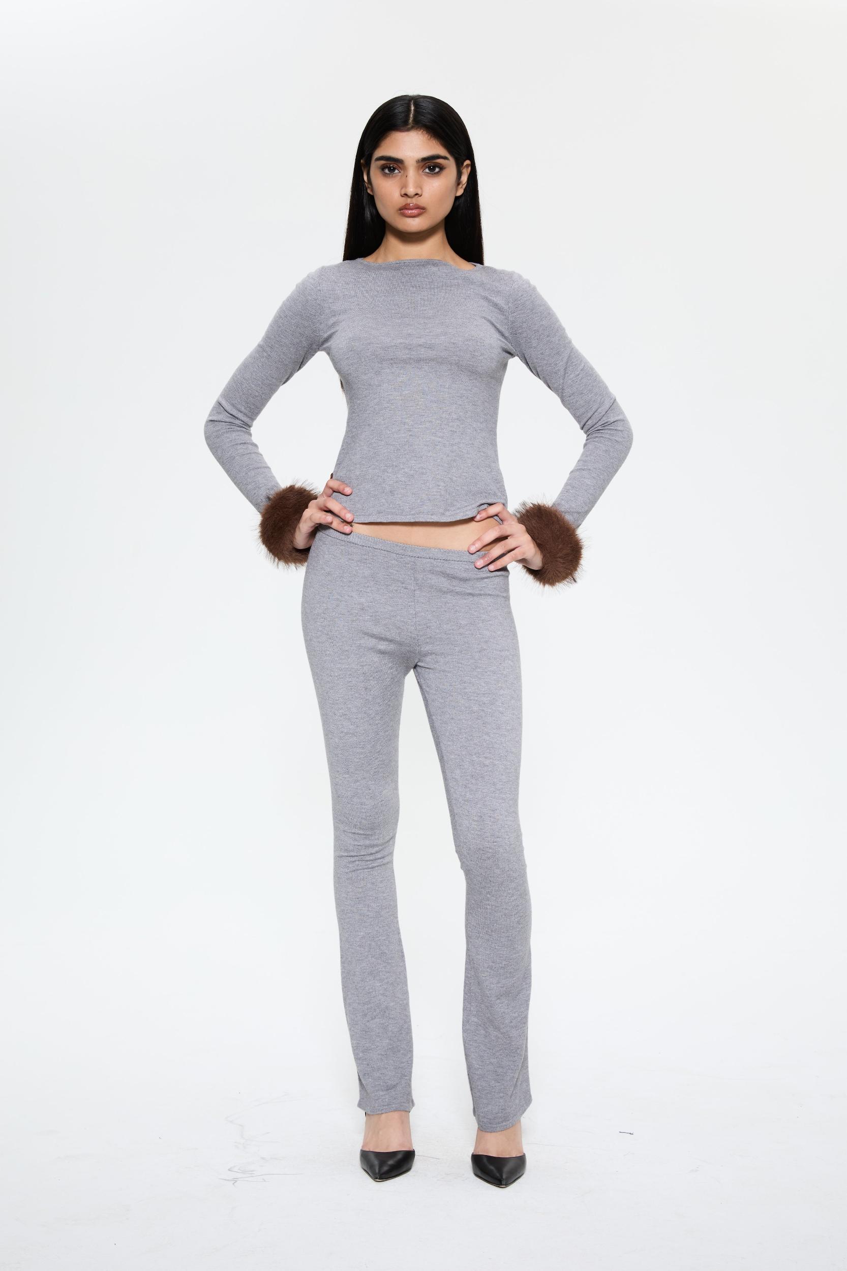ALIA PANT - HEATHER GREY Product Image