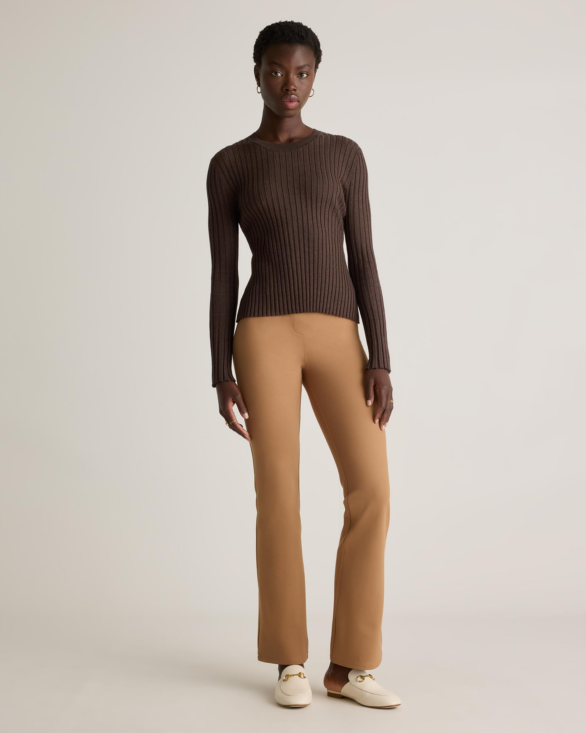 Quince | Women's Ultra-Stretch Ponte Bootcut Pants Size XL, Rayon Product Image