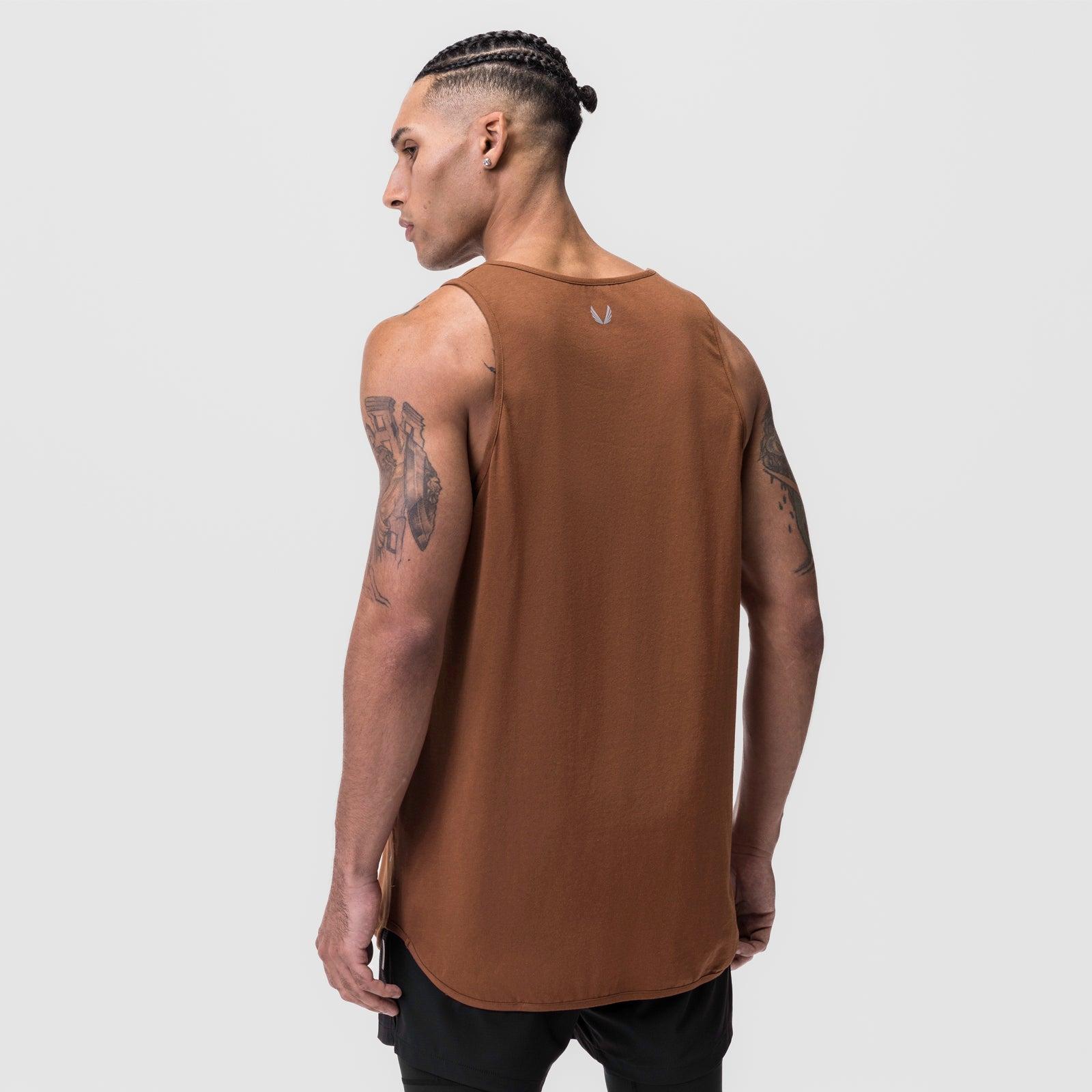 0780. Supima® Extended Tank Top - Rust Product Image