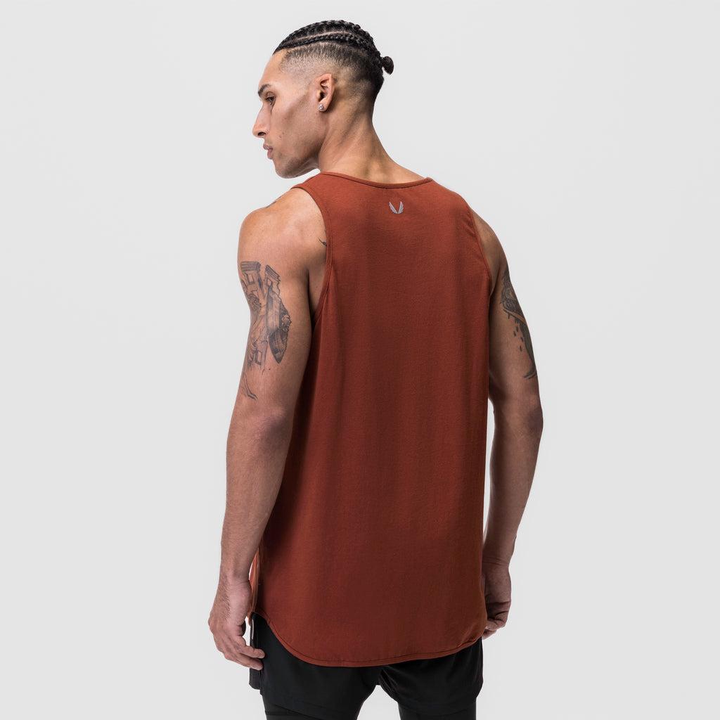 0780. Supima® Extended Tank Top - Rust Product Image