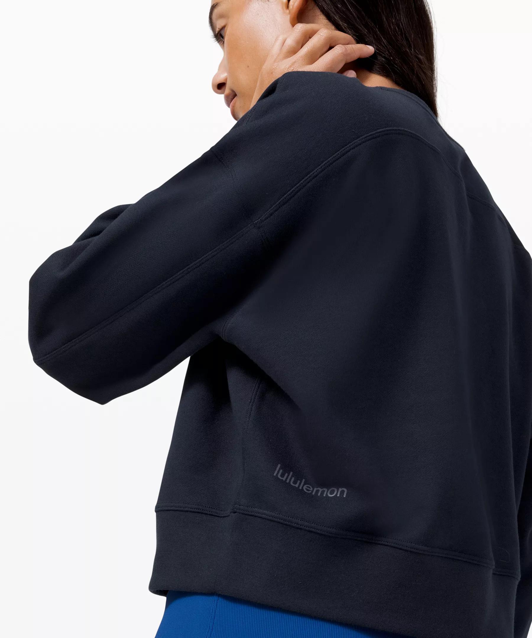 Perfectly Oversized Cropped Crew *French Terry Product Image