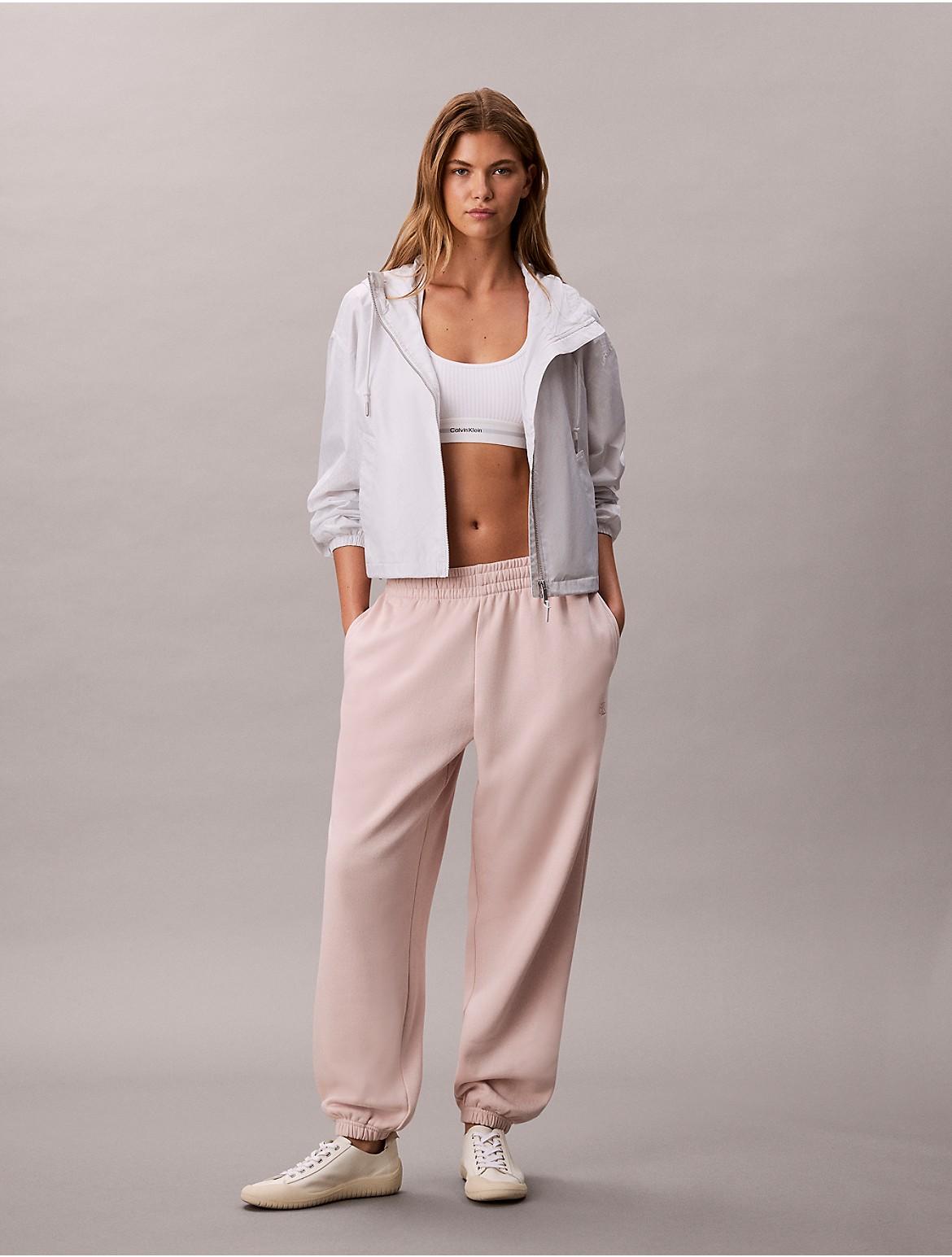 Calvin Klein Womens Archive Logo Fleece Joggers - Pink Product Image