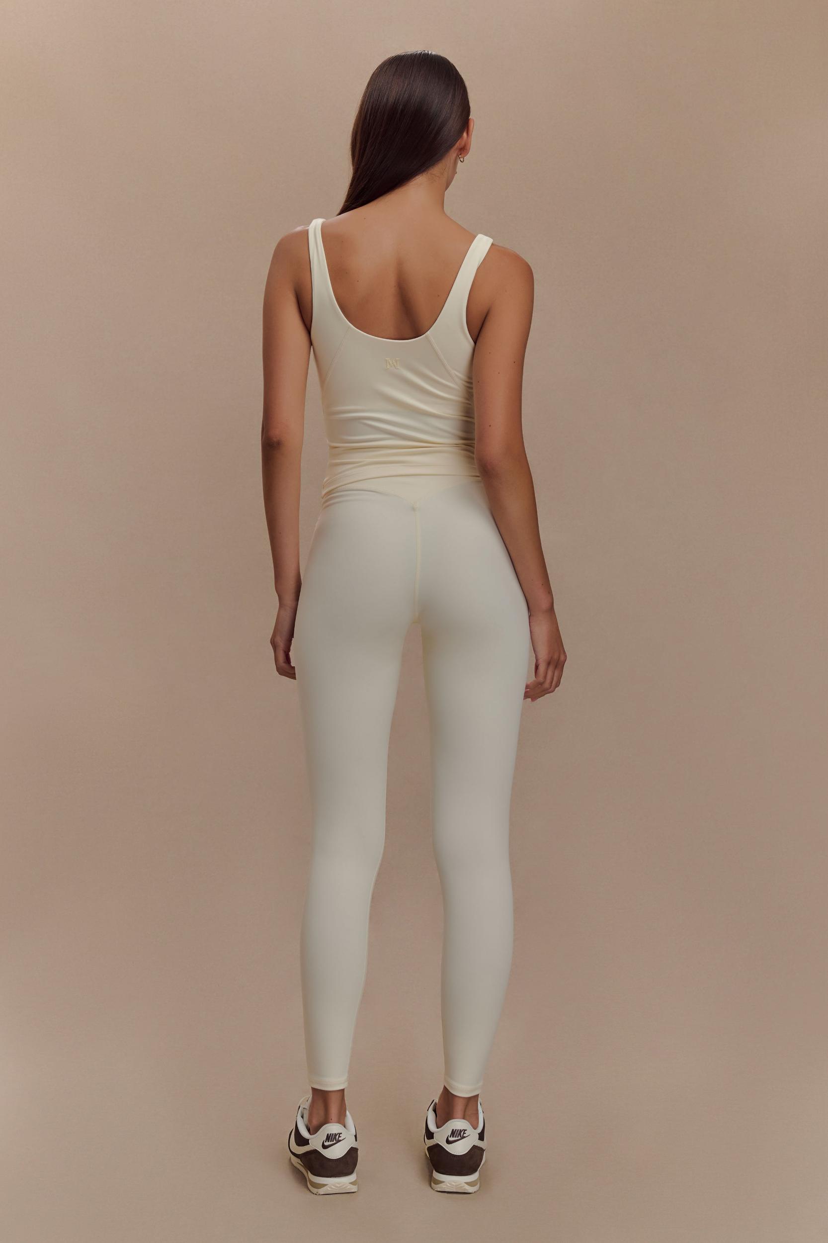Callie Active Leggings - Ivory Product Image