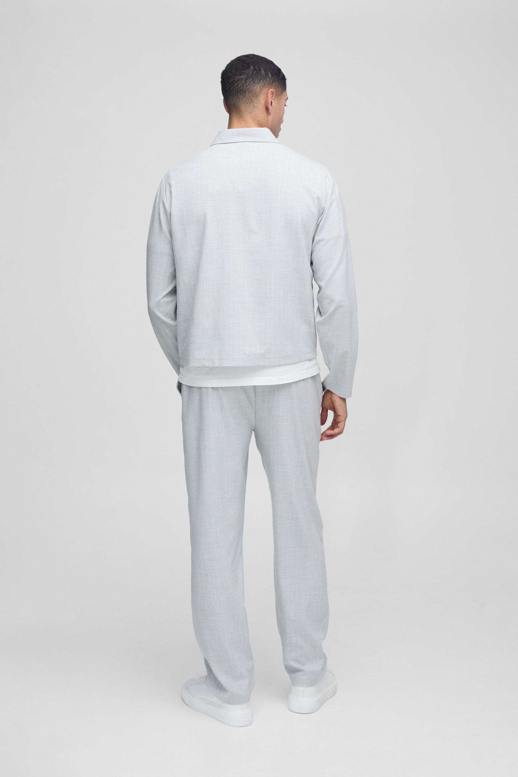 Slim Fit Pinstripe Pants | boohooMAN USA Product Image