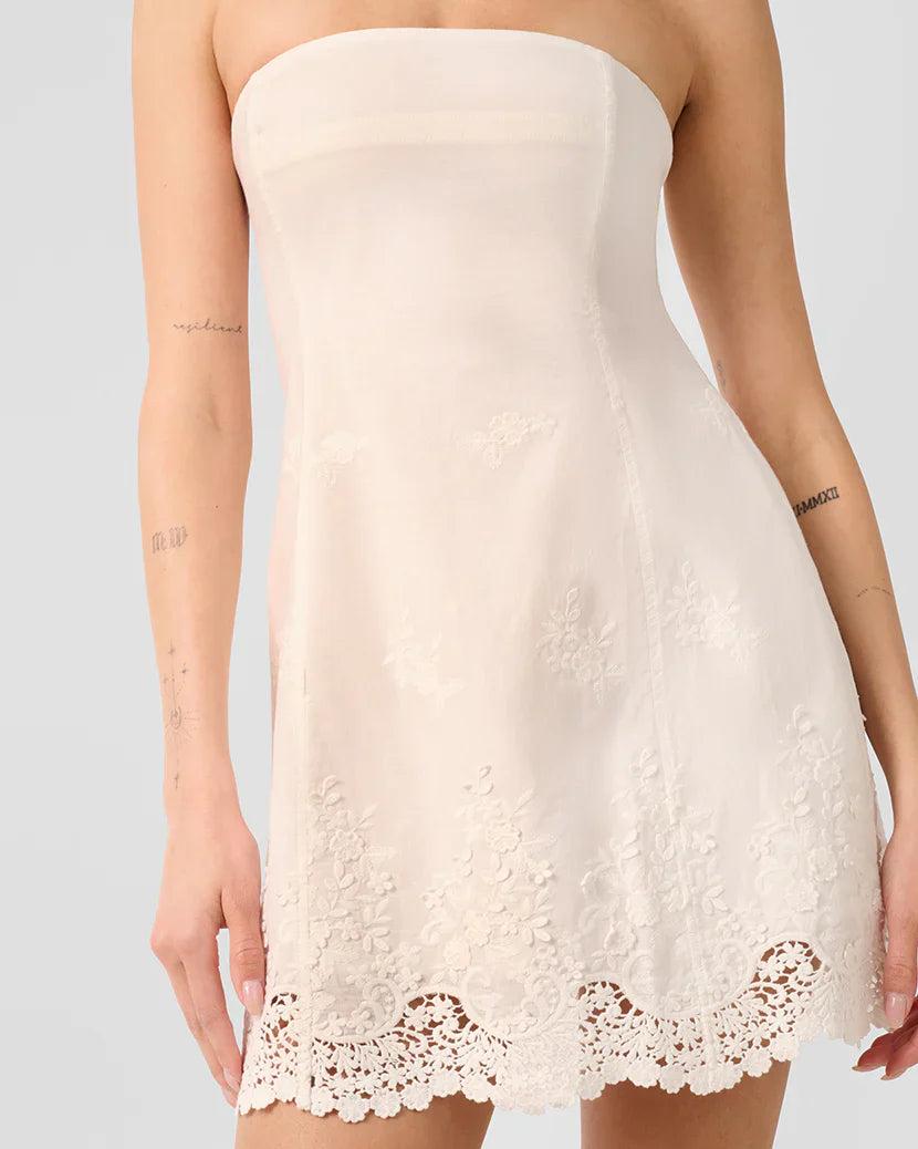 WeWoreWhat Strapless Peplum Mini Dress Product Image