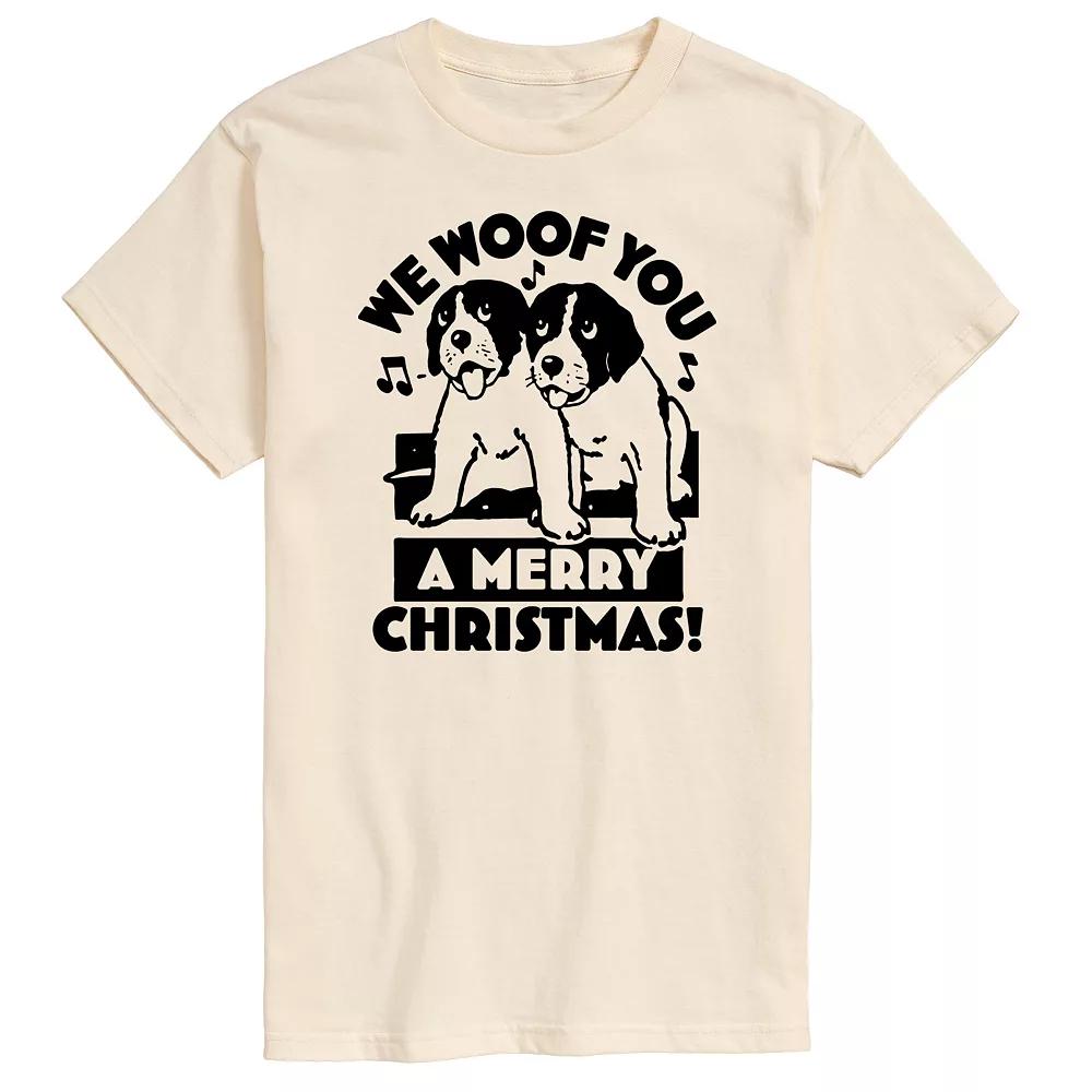 Men's We Woof You Merry Christmas Graphic Tee,  Product Image