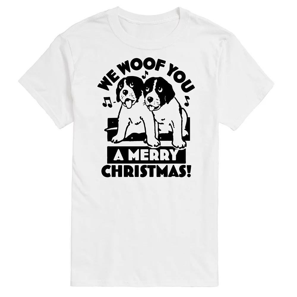 Men's We Woof You Merry Christmas Graphic Tee,  Product Image