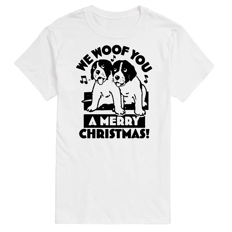 Men's We Woof You Merry Christmas Graphic Tee,  Product Image
