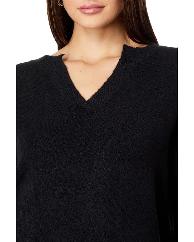 V-Neck Cozy Cotton Wedged Pullover Product Image