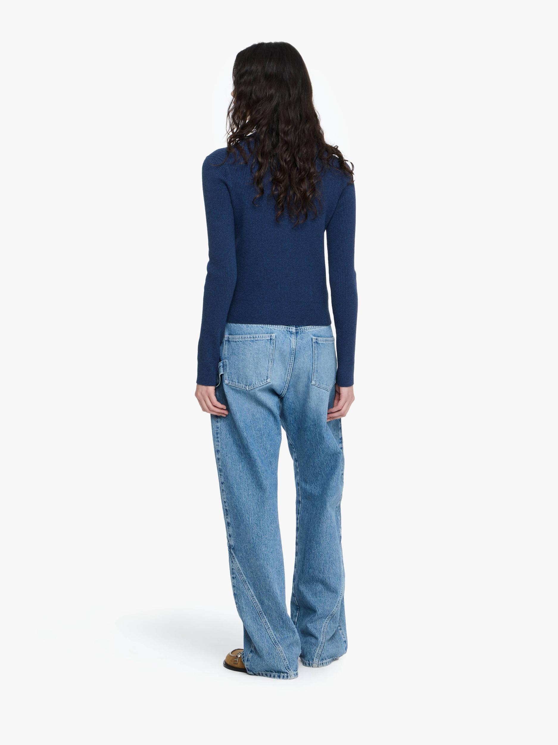 FITTED ZIP UP CARDIGAN Product Image