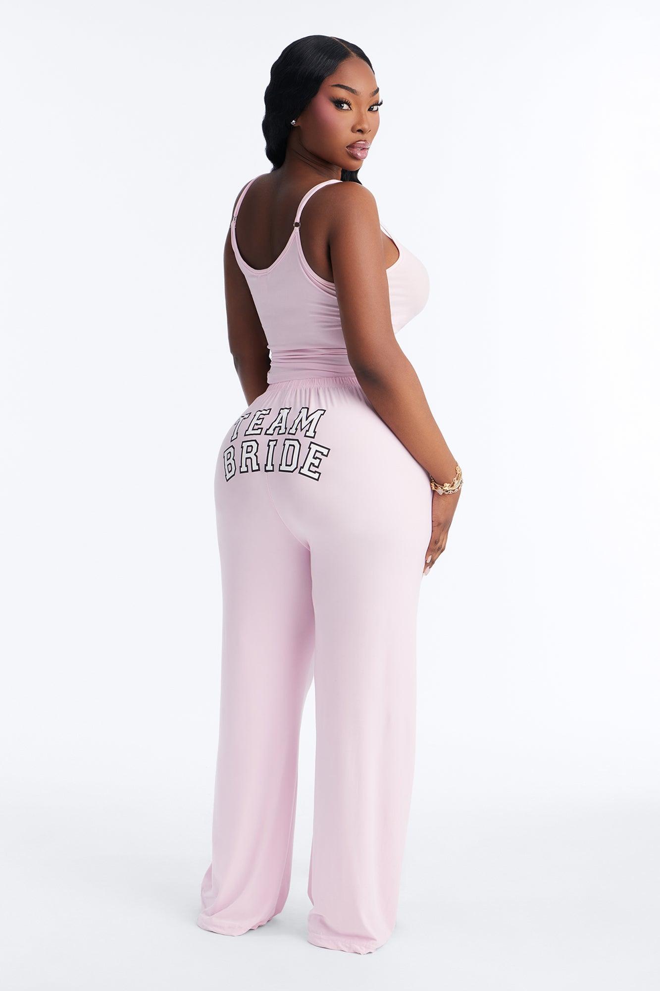 Team Bride Boarding PJ Set - Pink Female Product Image