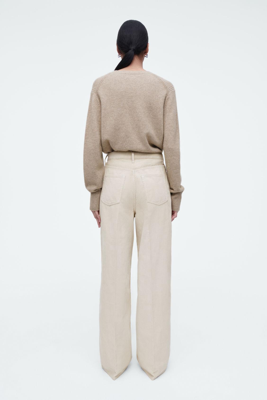 TIDE CORDUROY WIDE-LEG JEANS Product Image