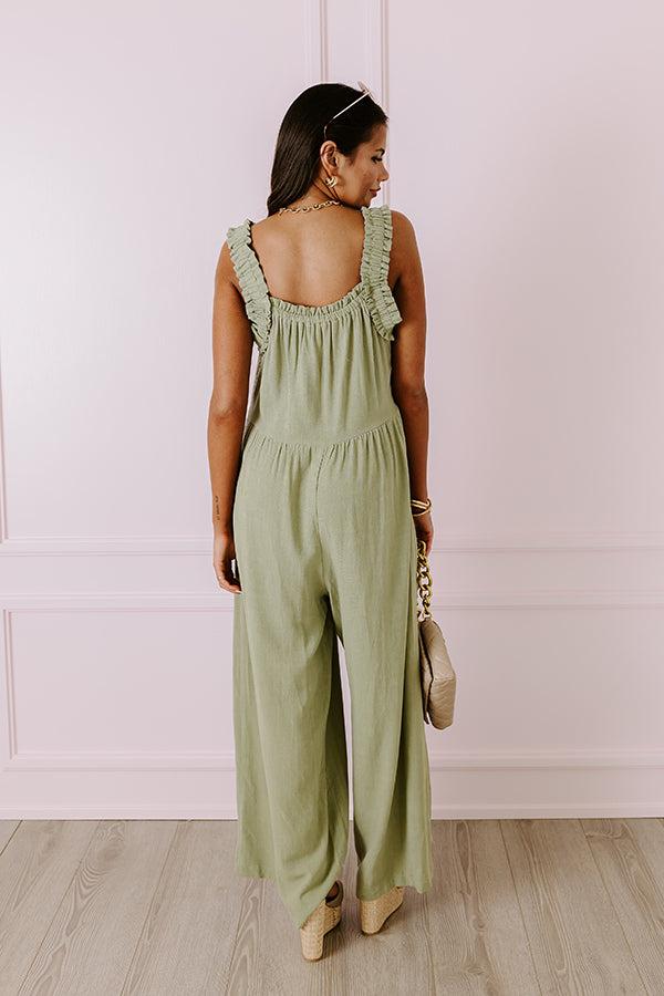 Charm And Charisma Linen-Blend Jumpsuit Product Image