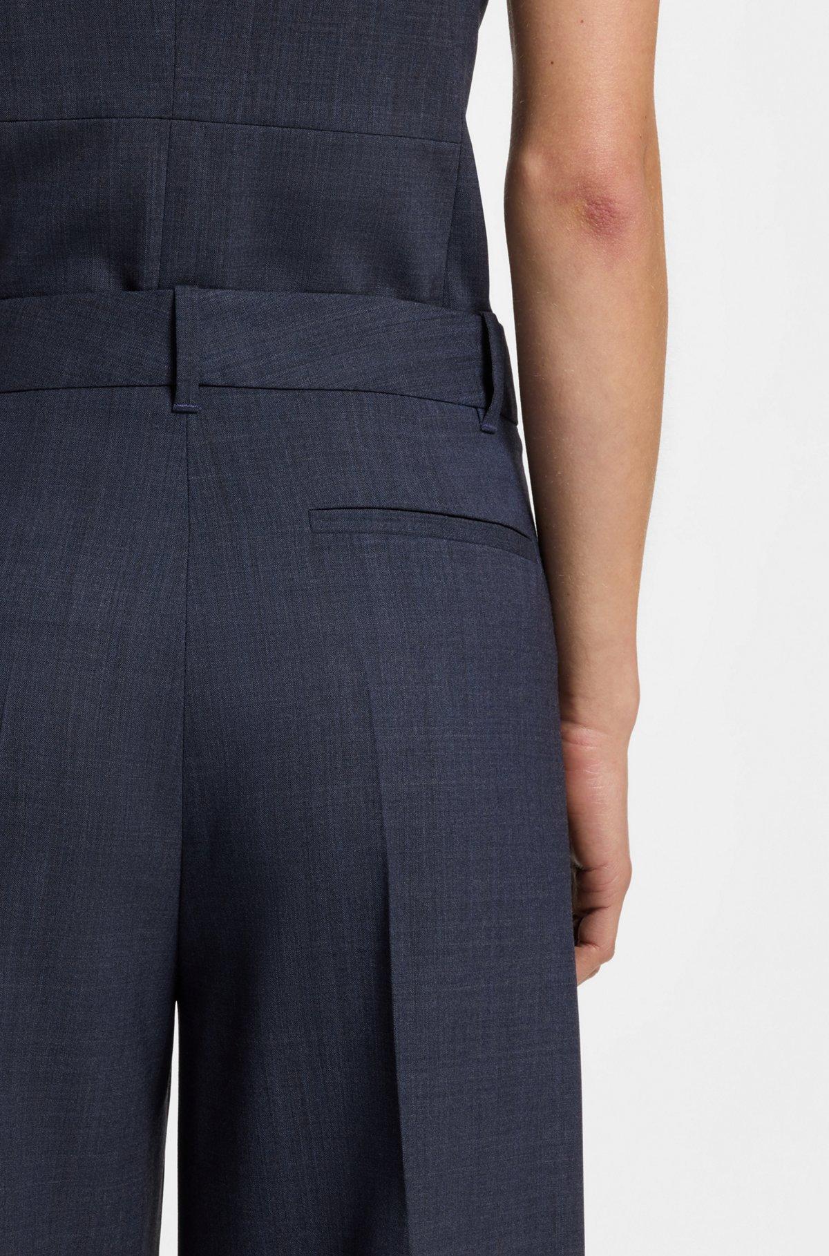 Regular-fit trousers in virgin wool Product Image