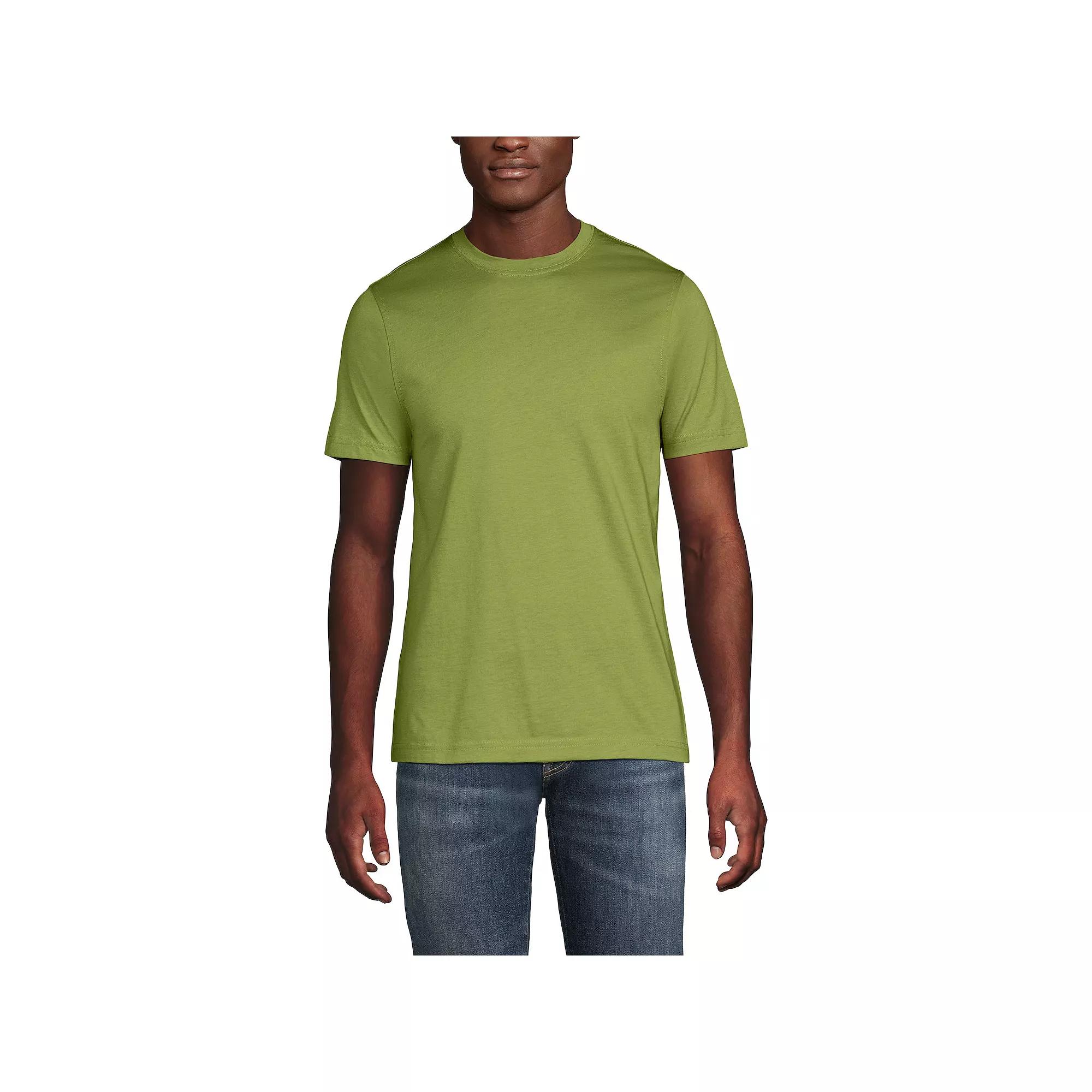 Men's Lands' End Supima Crewneck Tee,  Product Image