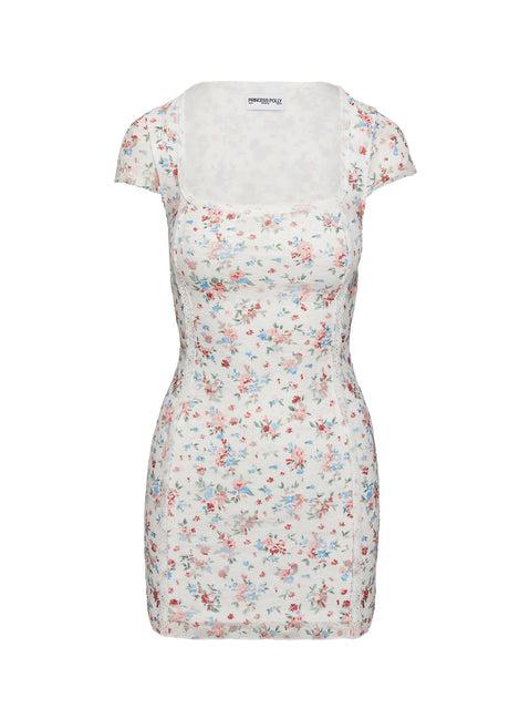 Whitlock Mini Dress White / Floral Product Image