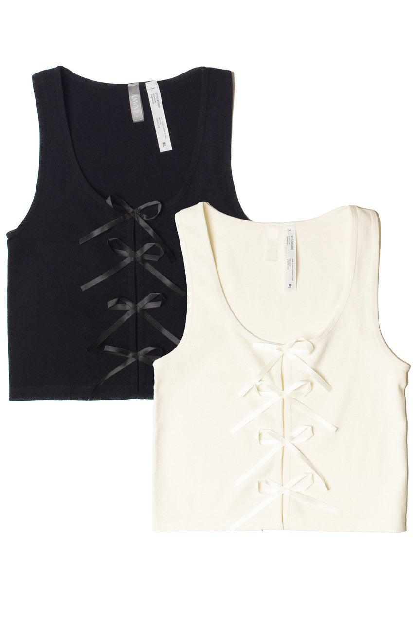 Bow Front Seamless Tank Top Product Image