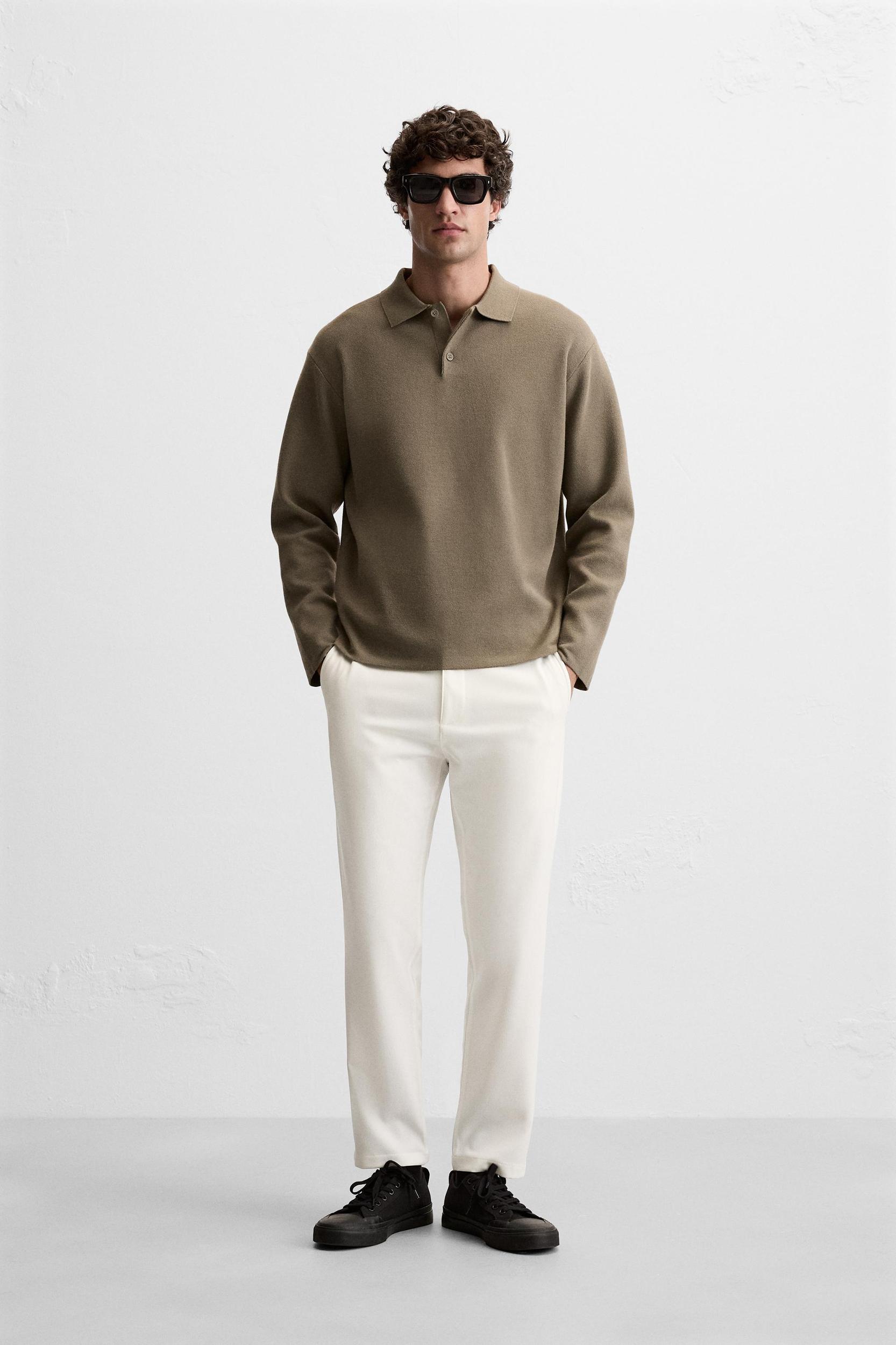 TEXTURED STRETCH PANTS Product Image