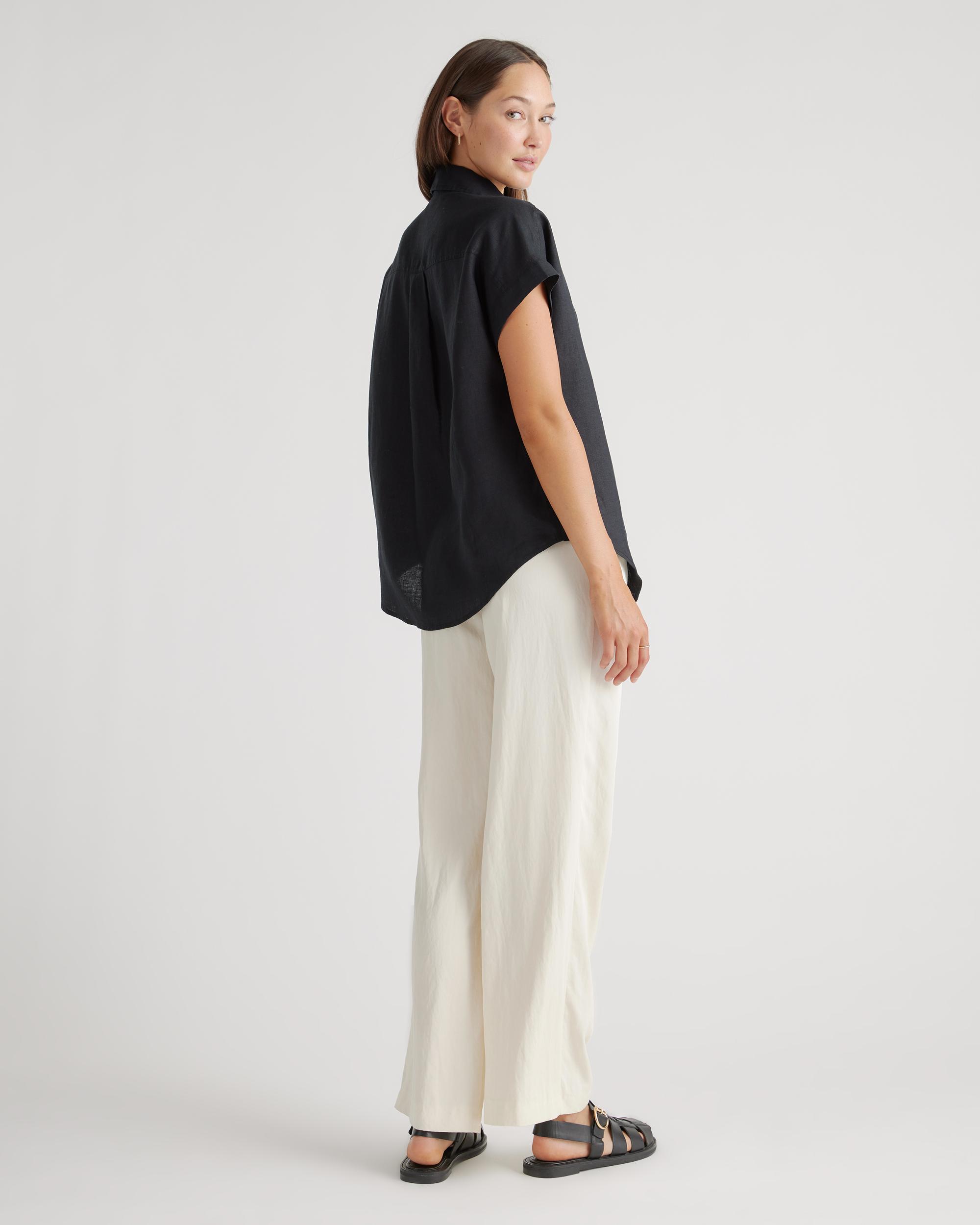 Quince | Women's 100% European Linen Camp Shirt Size XS Product Image