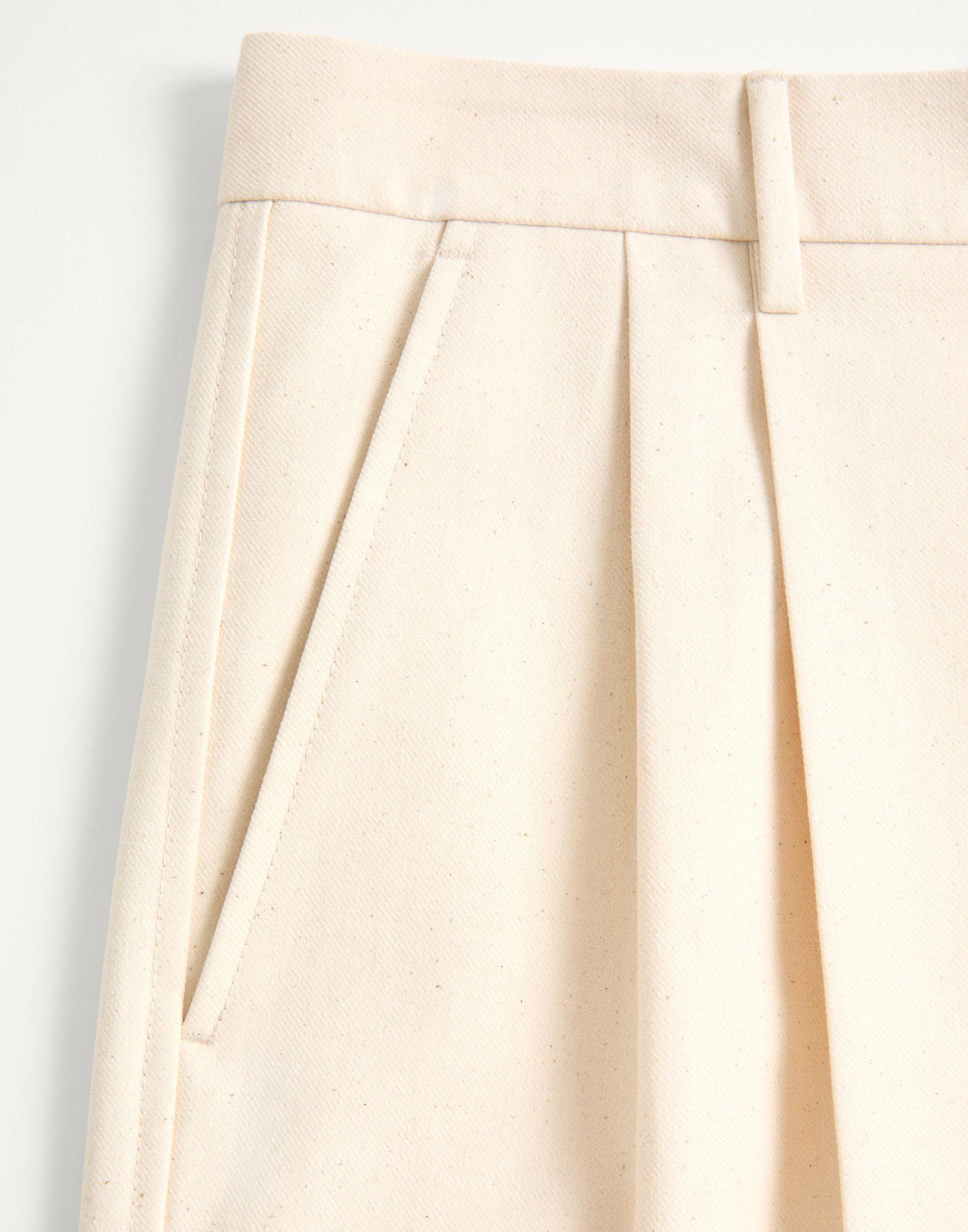 Cotton Canvas Cuffed Bermuda Shorts Product Image