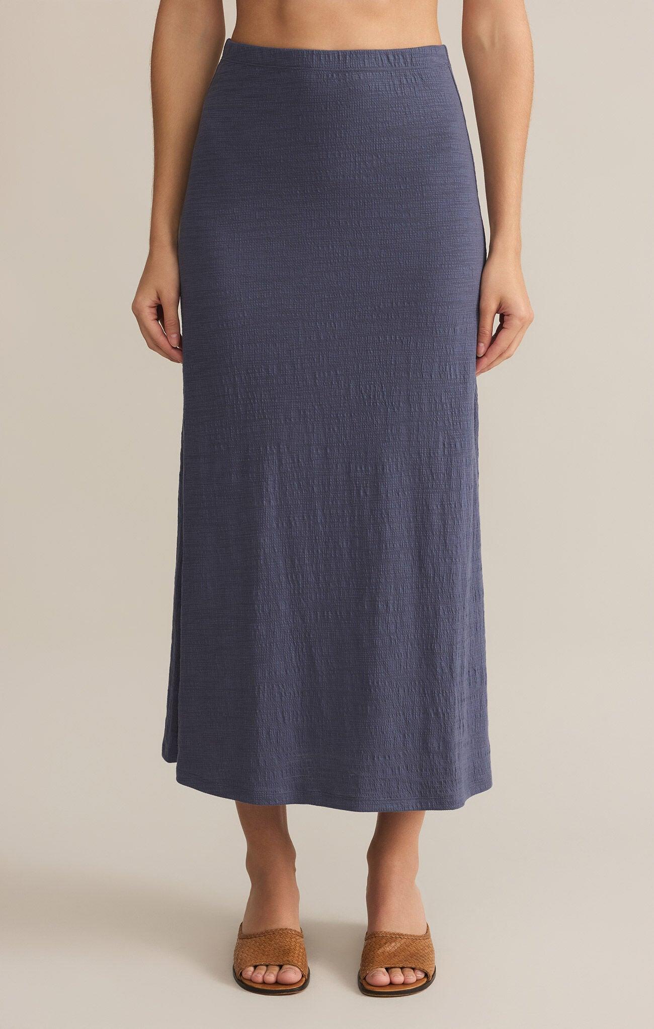 DELAVINE TEXTURED MIDI SKIRT Product Image