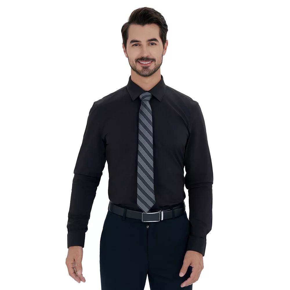 Men's Bespoke Slim-Fit Dress Shirt & Tie Set,  Product Image