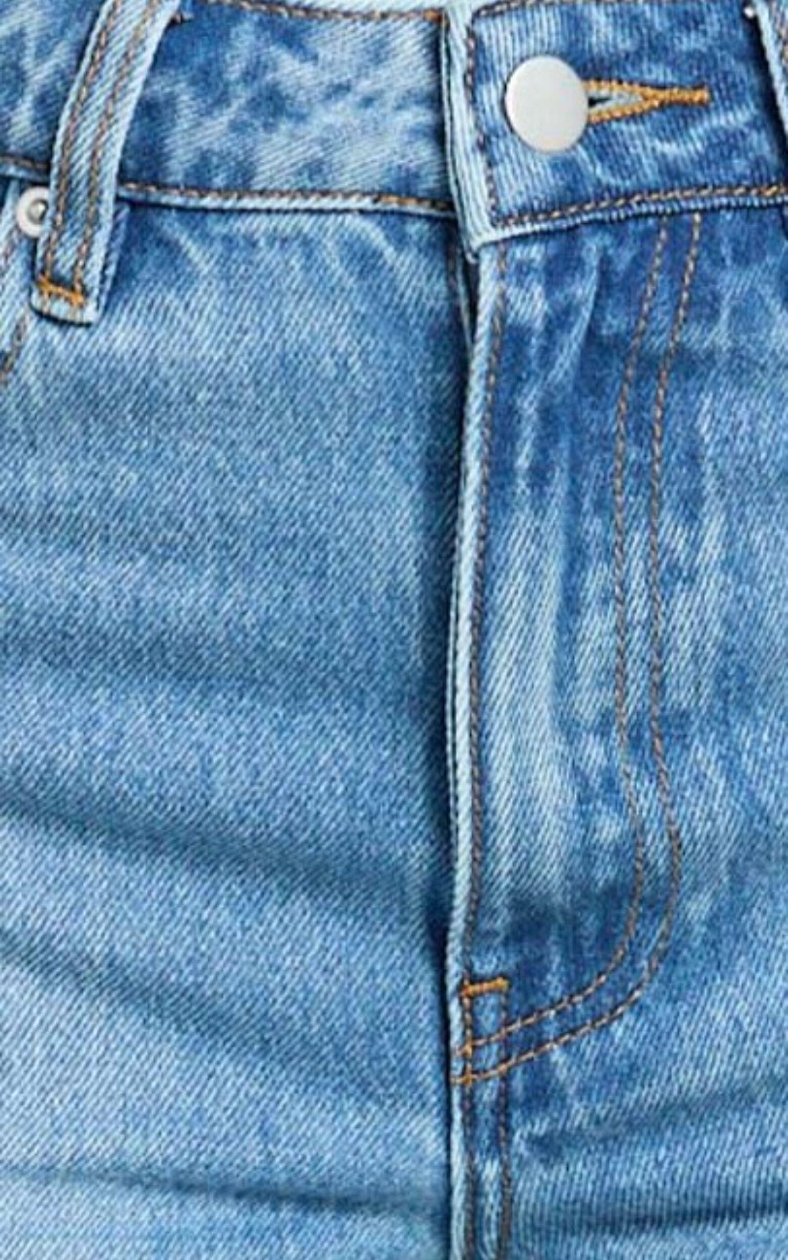 Abbie Jeans - Mid Rise Straight Leg Recycled Denim Jeans in Mid Blue Wash Product Image