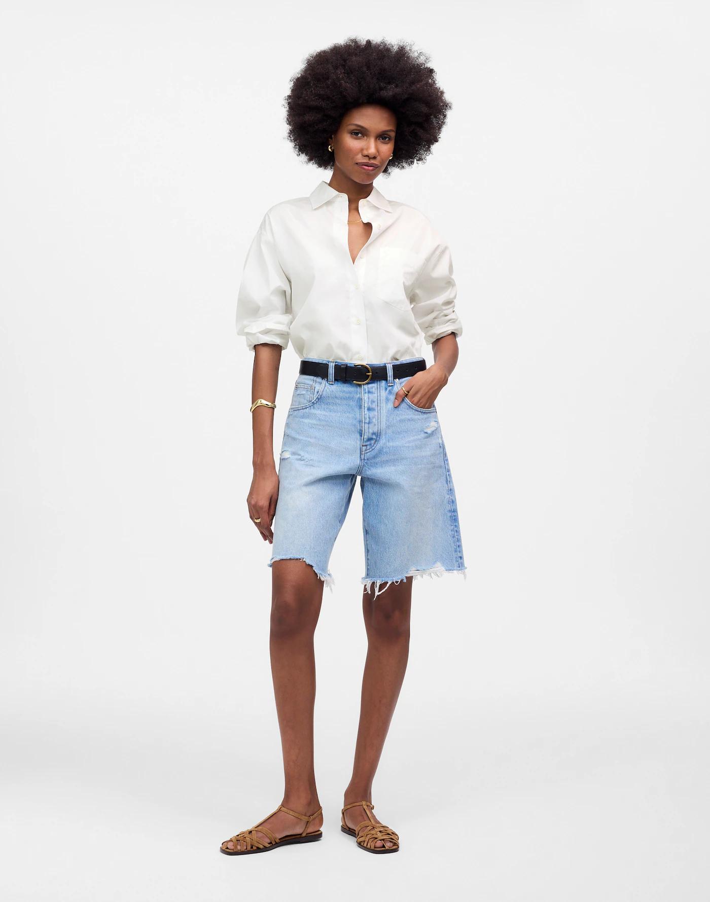 Oversized Button-Up Shirt Product Image