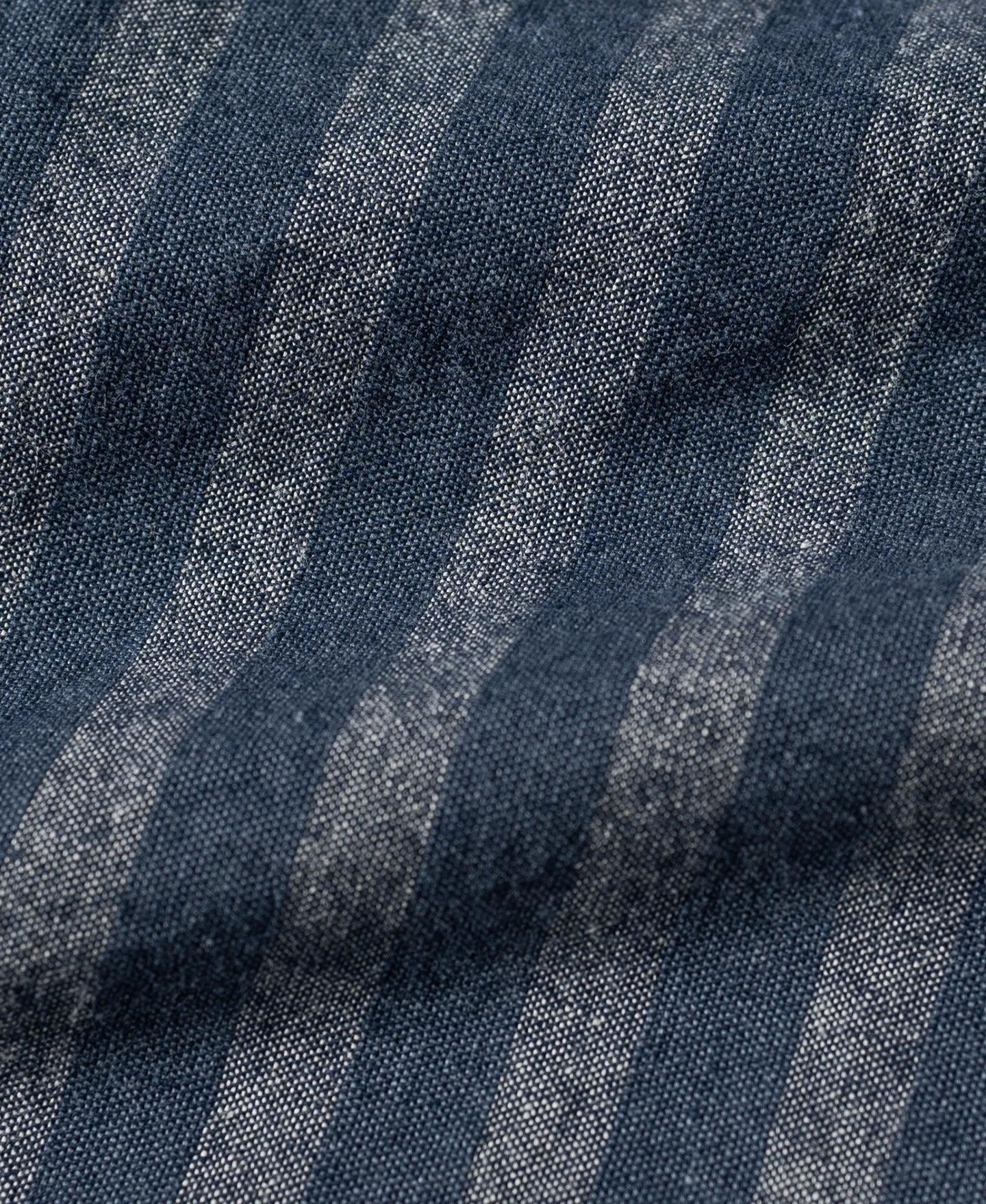 Relaxed Fit Striped Chambray Shorts Product Image