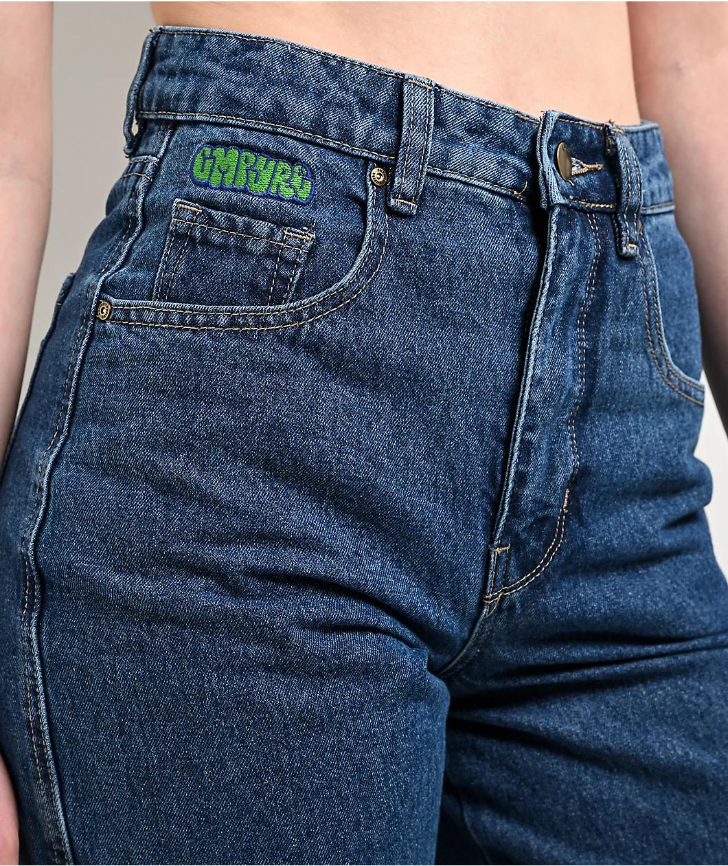 Empyre Tori Scorpion Embroidery Blue Skate Jeans Product Image