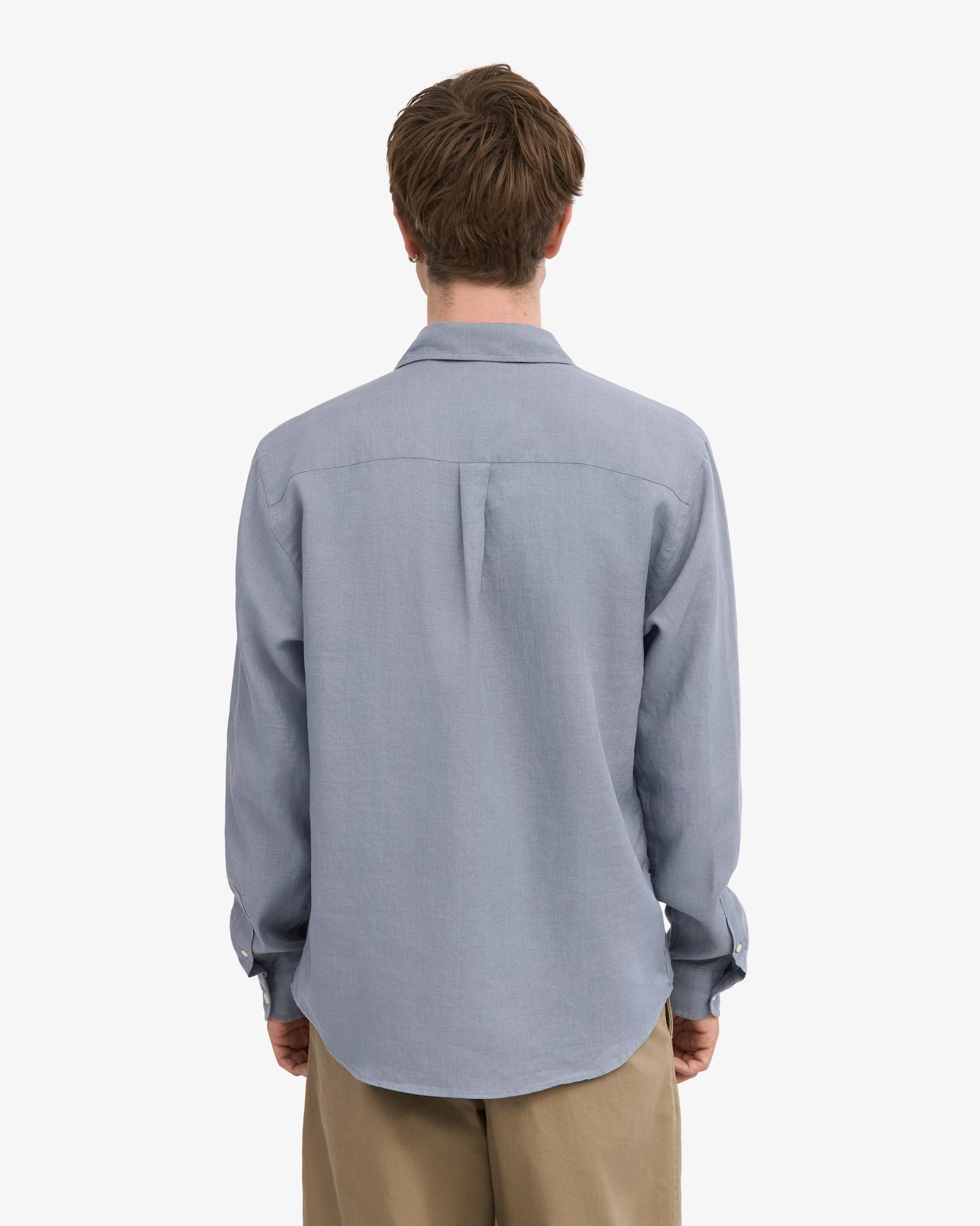 Linen Shirt - Steel Blue Product Image